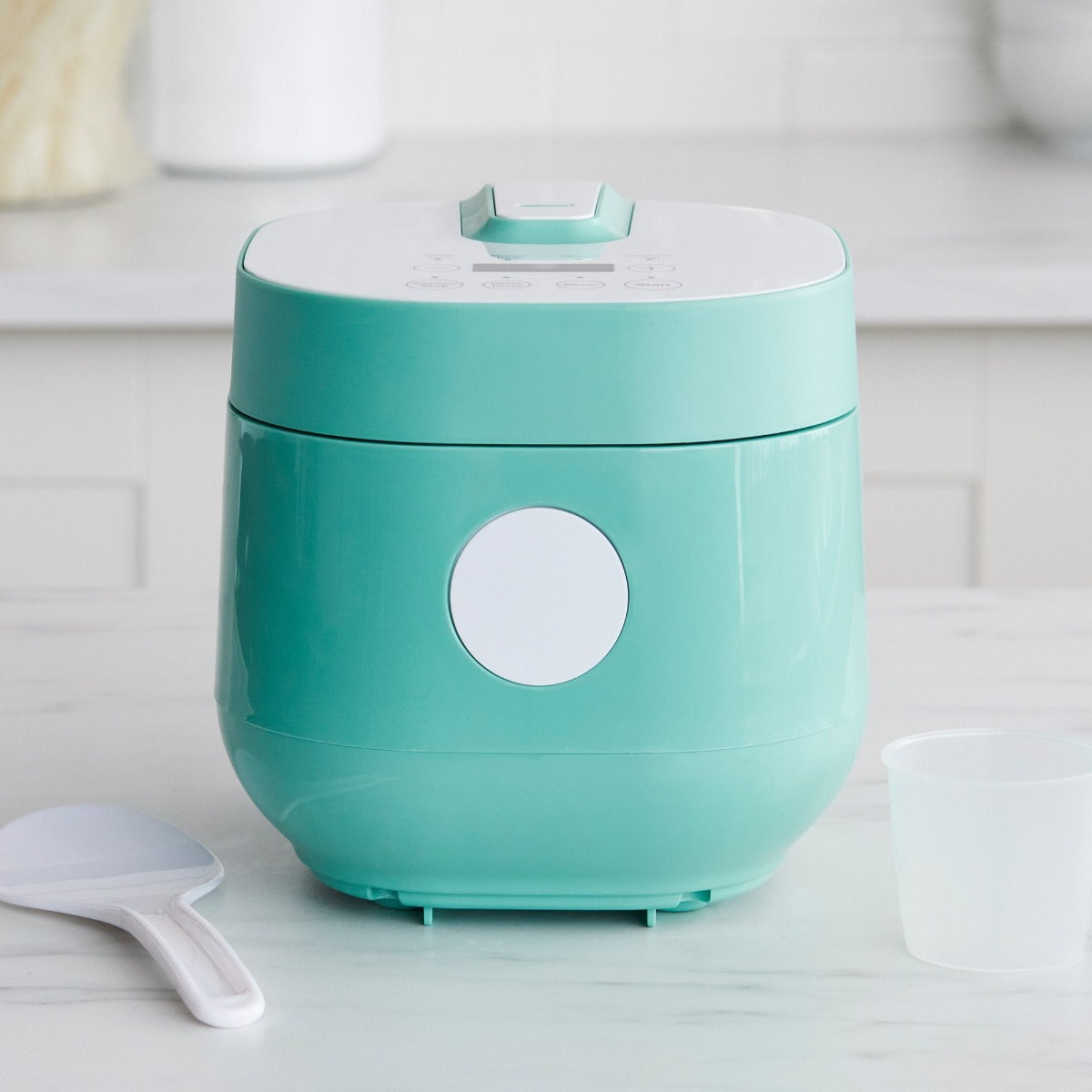 GreenLife 4-Cup Rice & Grains Cooker | Turquoise - Image 2