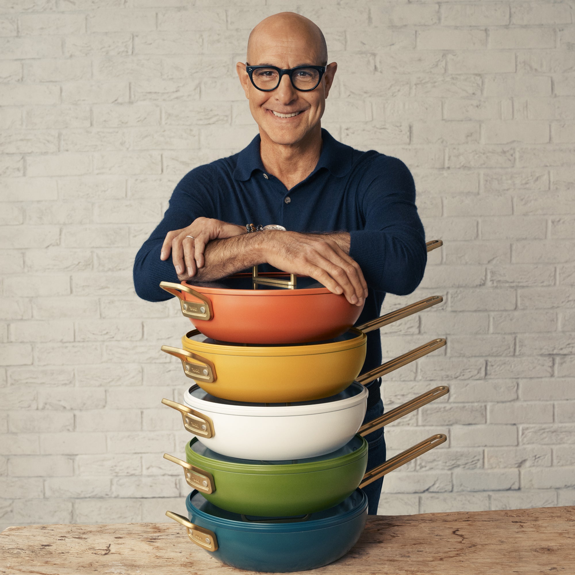 Stanley Tucci™ Ceramic Nonstick 4.5-Quart Stanley Pan Jr. | Carrara White - Image 2
