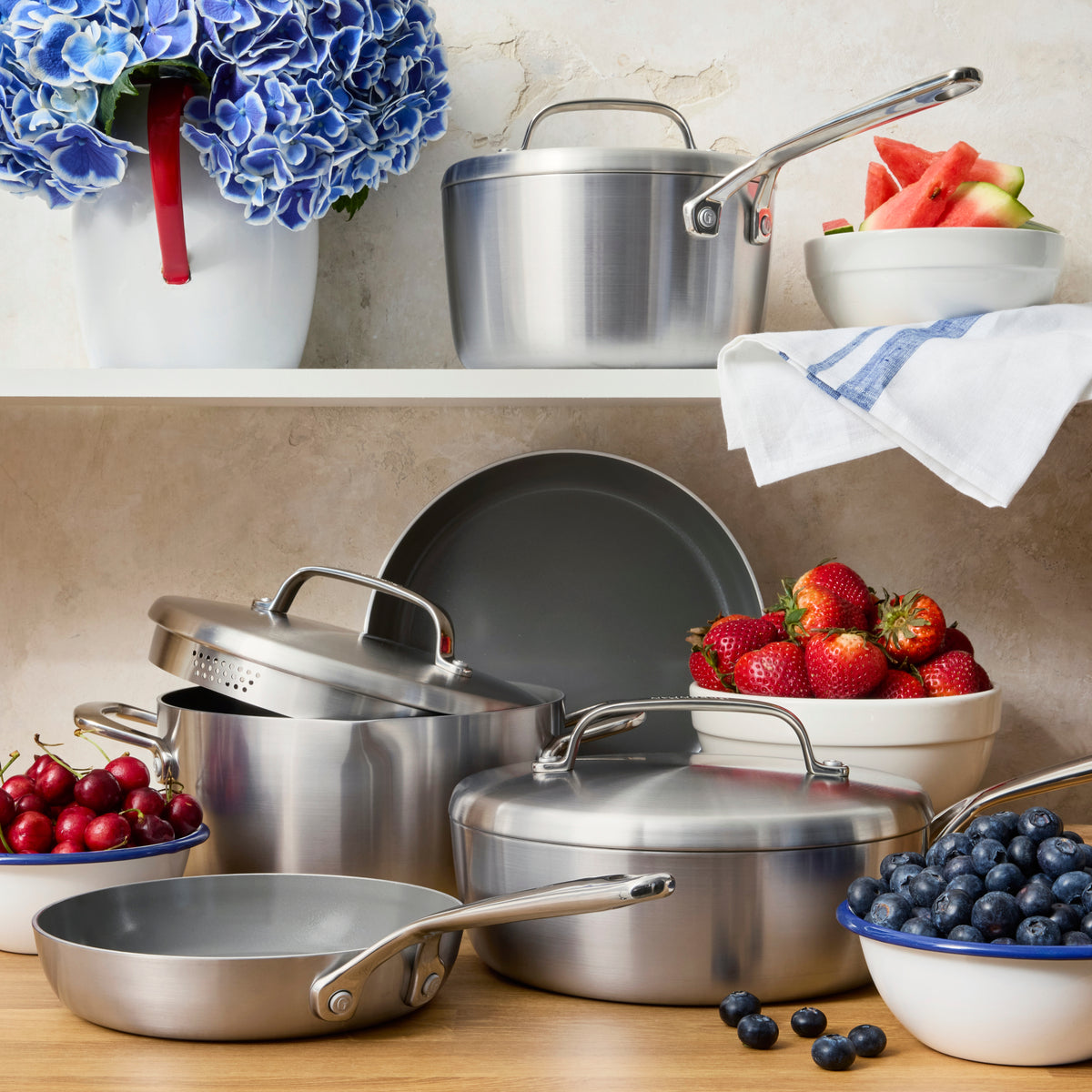 GP5 Stainless Steel 10-Piece Cookware Set | Mirror Handles - Image 3