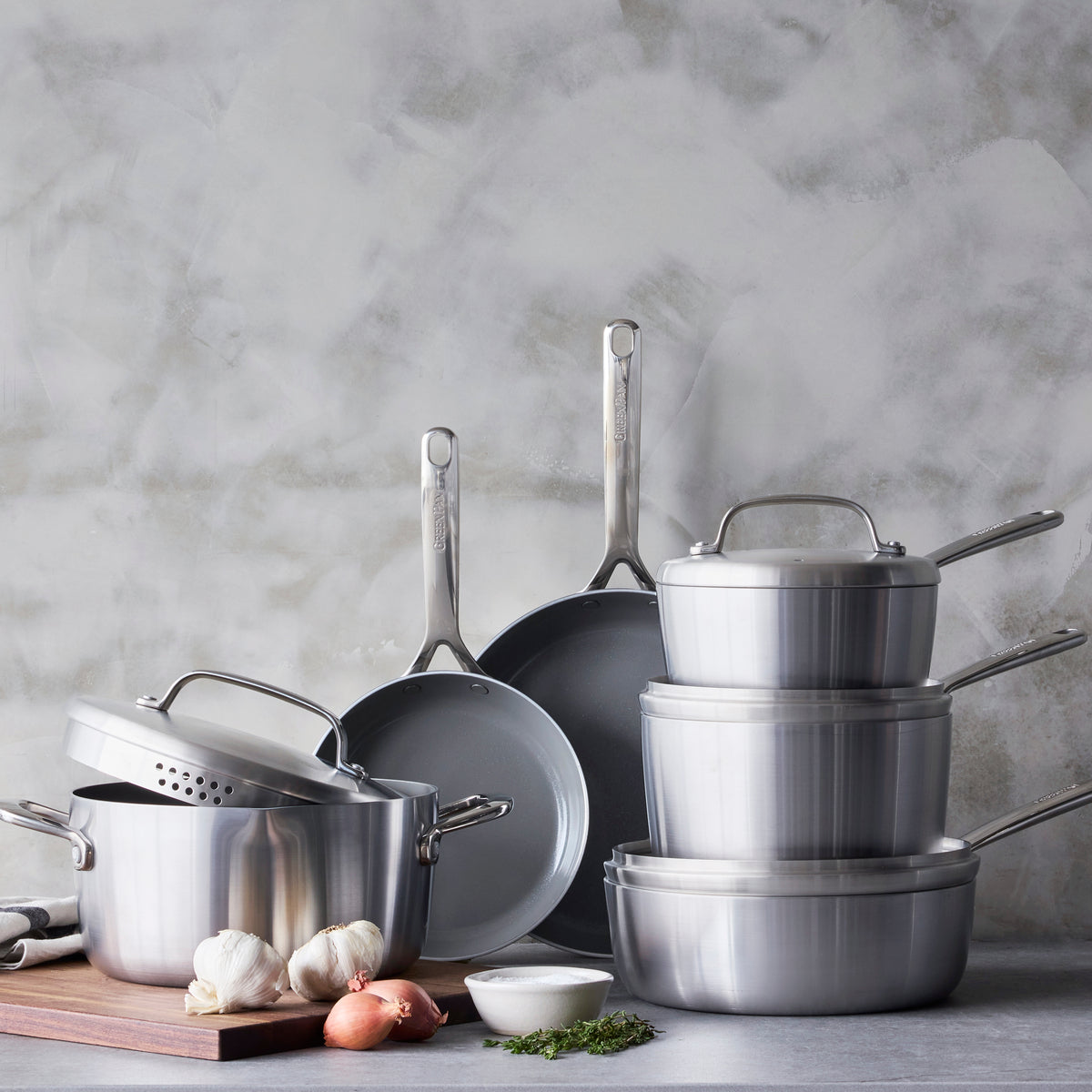 GP5 Stainless Steel 10-Piece Cookware Set | Mirror Handles - Image 5