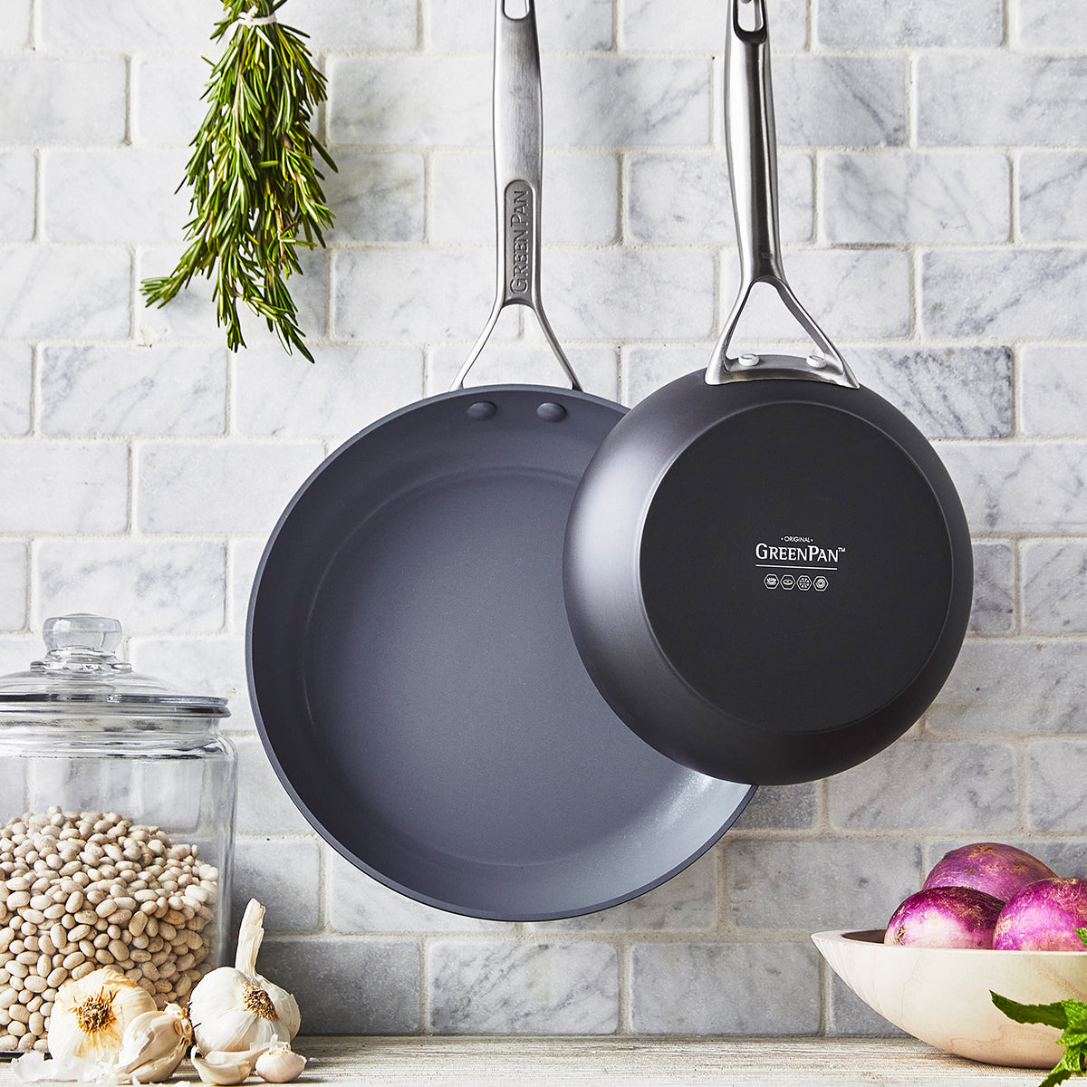 Paris Pro Ceramic Nonstick 8 and 10 Frypan Set - Image 2
