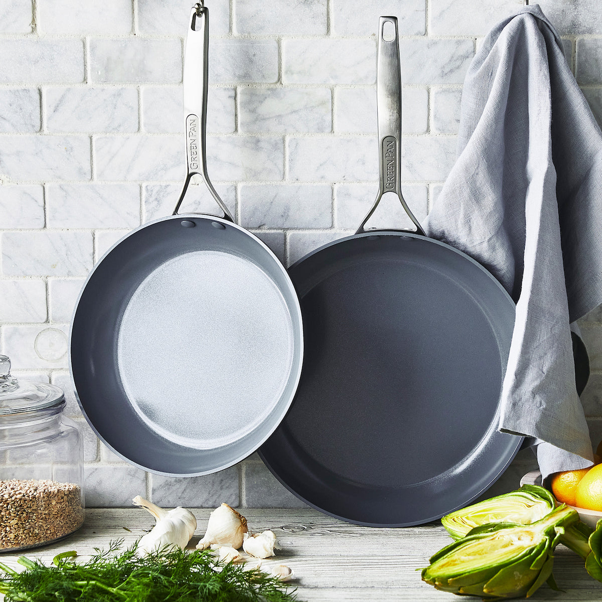 Paris Pro Ceramic Nonstick 10 and 12 Frypan Set - Image 2