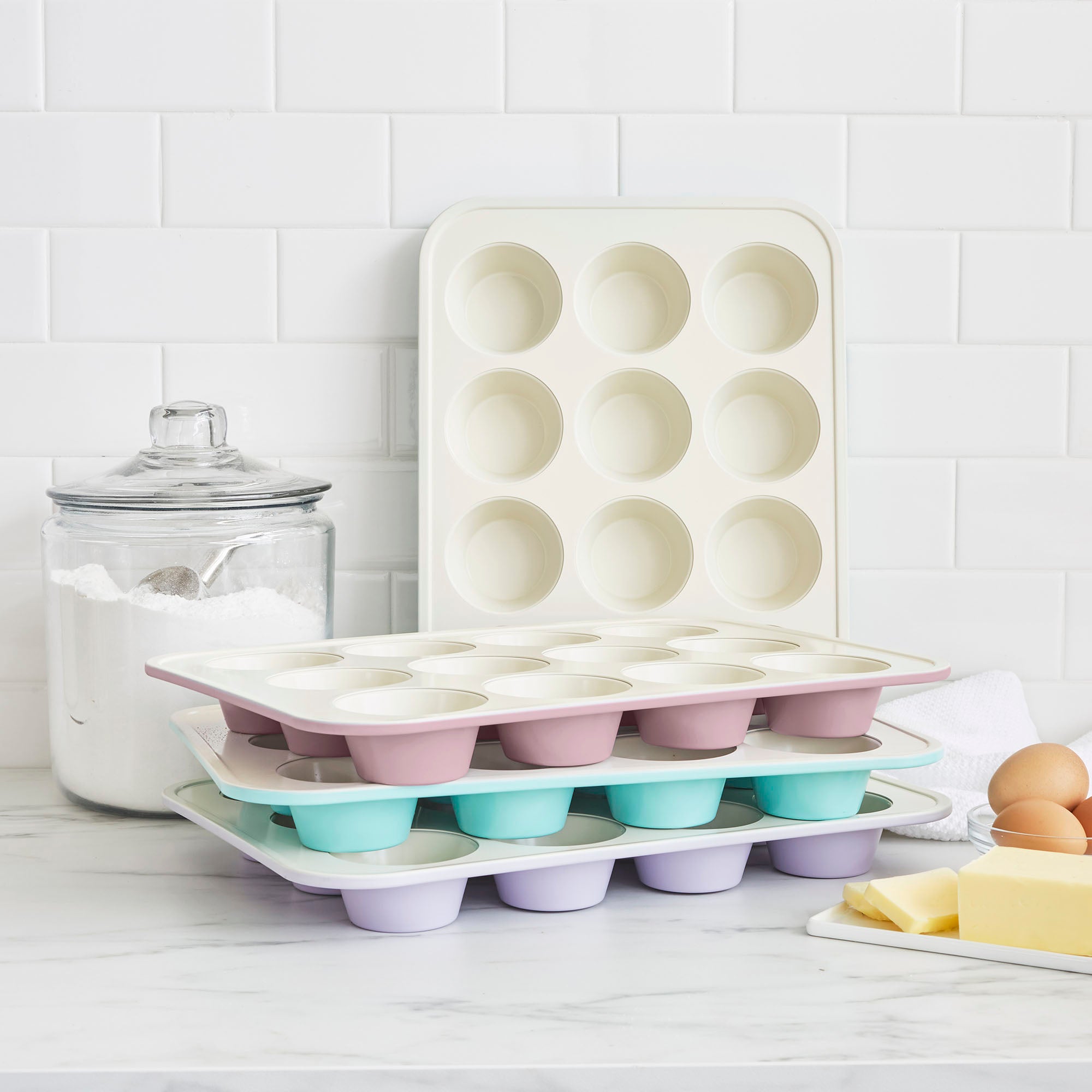 GreenLife Ceramic Nonstick Muffin Pan | Taupe - Image 9