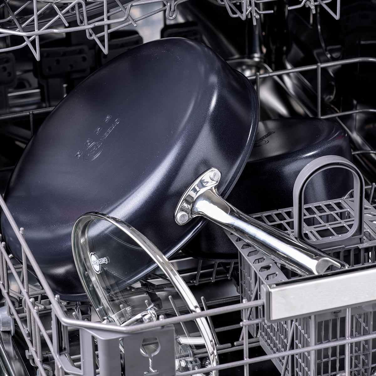 Chatham Black Ceramic Nonstick 5-Piece Cookware Set - Image 9