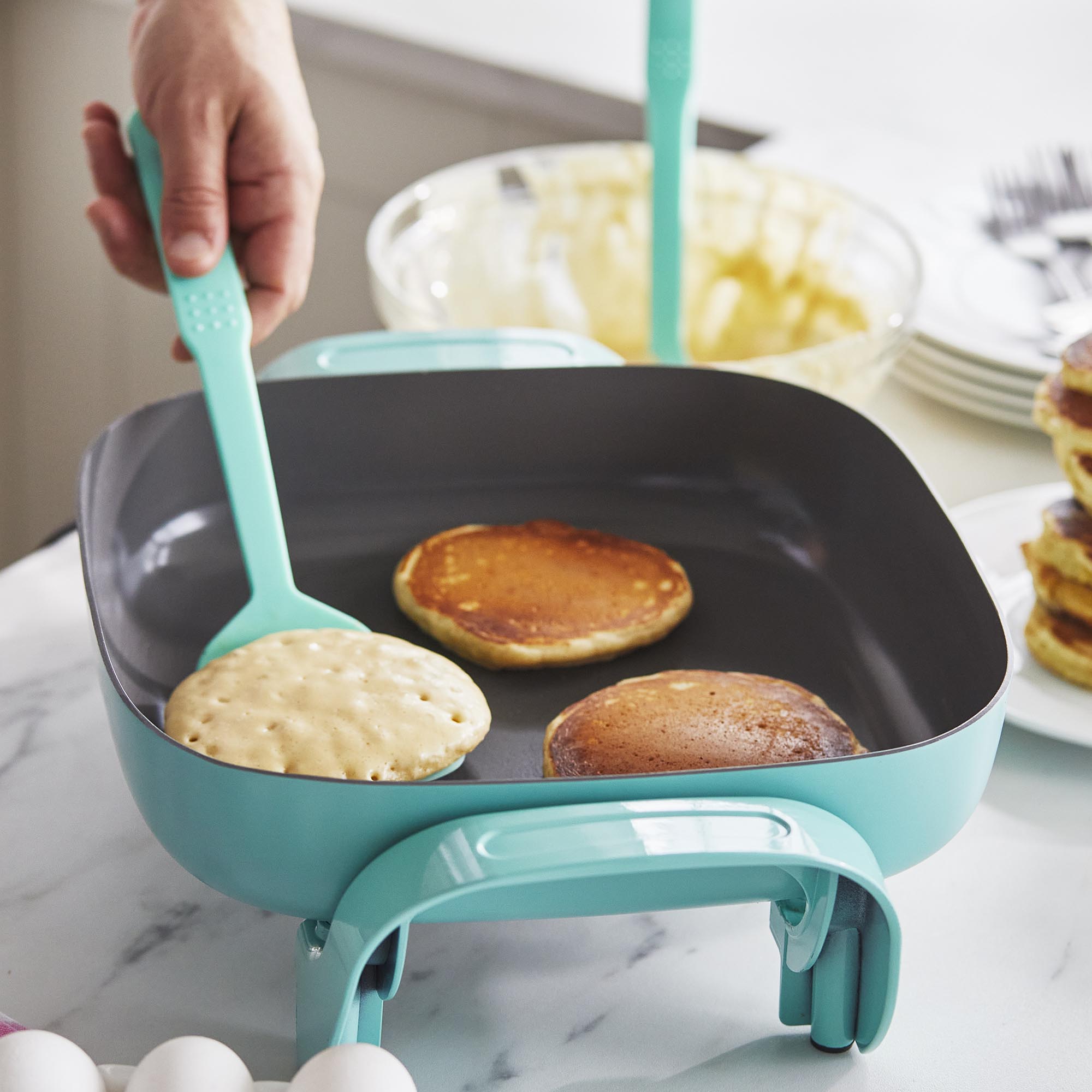 GreenLife Electric Skillet | Turquoise - Image 6