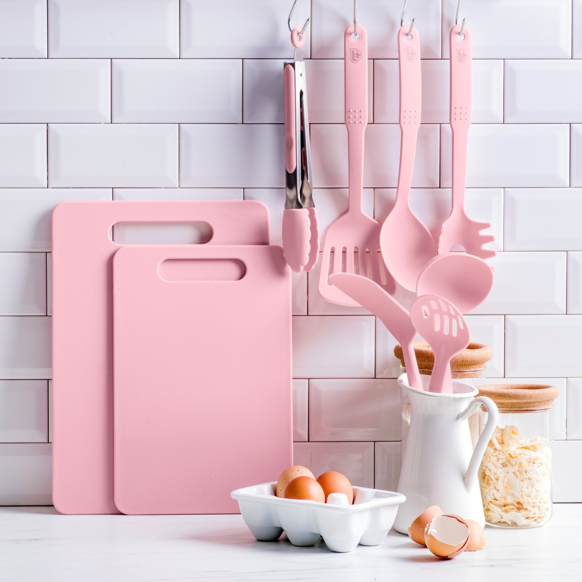 GreenLife Cutting Board Set | Pink - Image 3