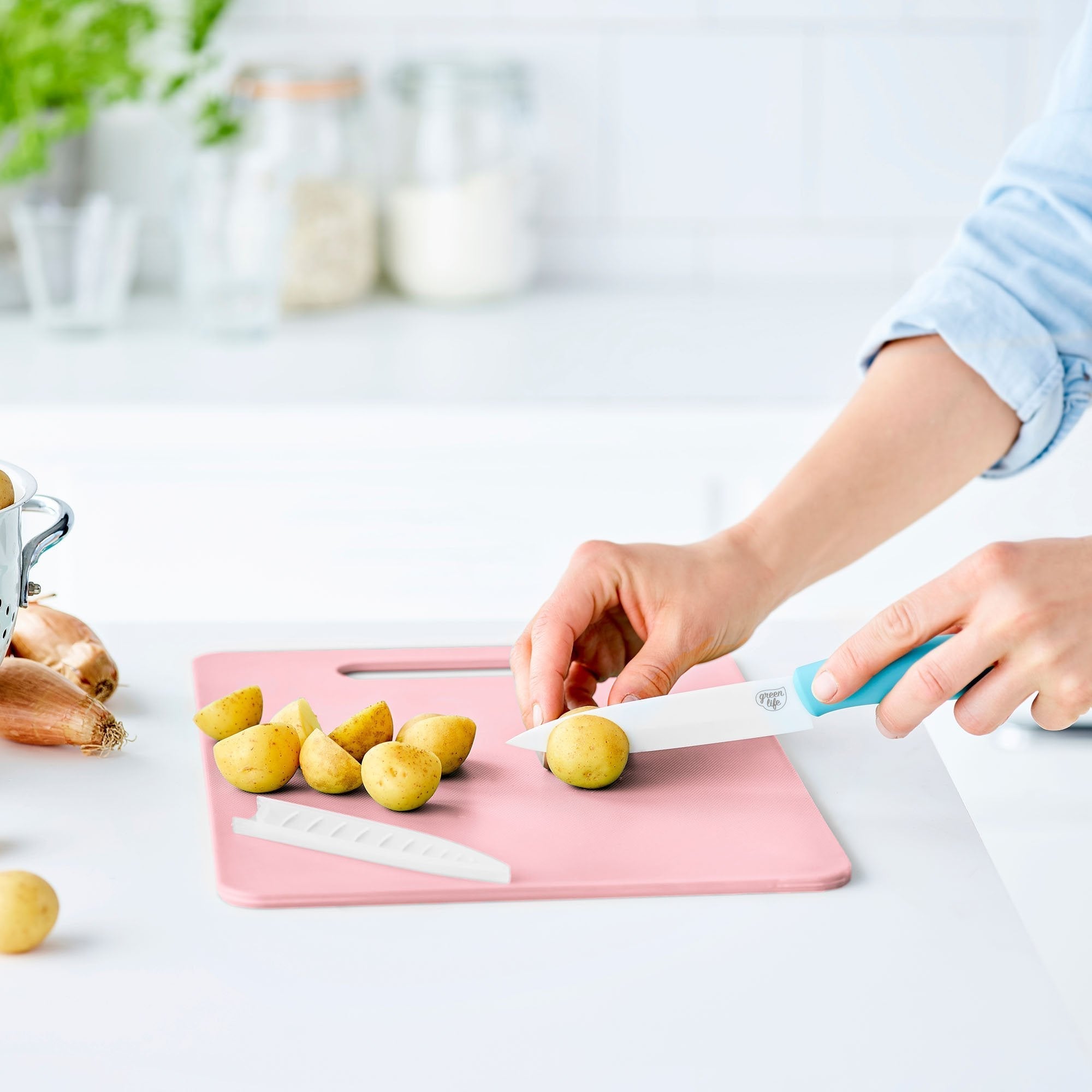 GreenLife Cutting Board Set | Pink - Image 5