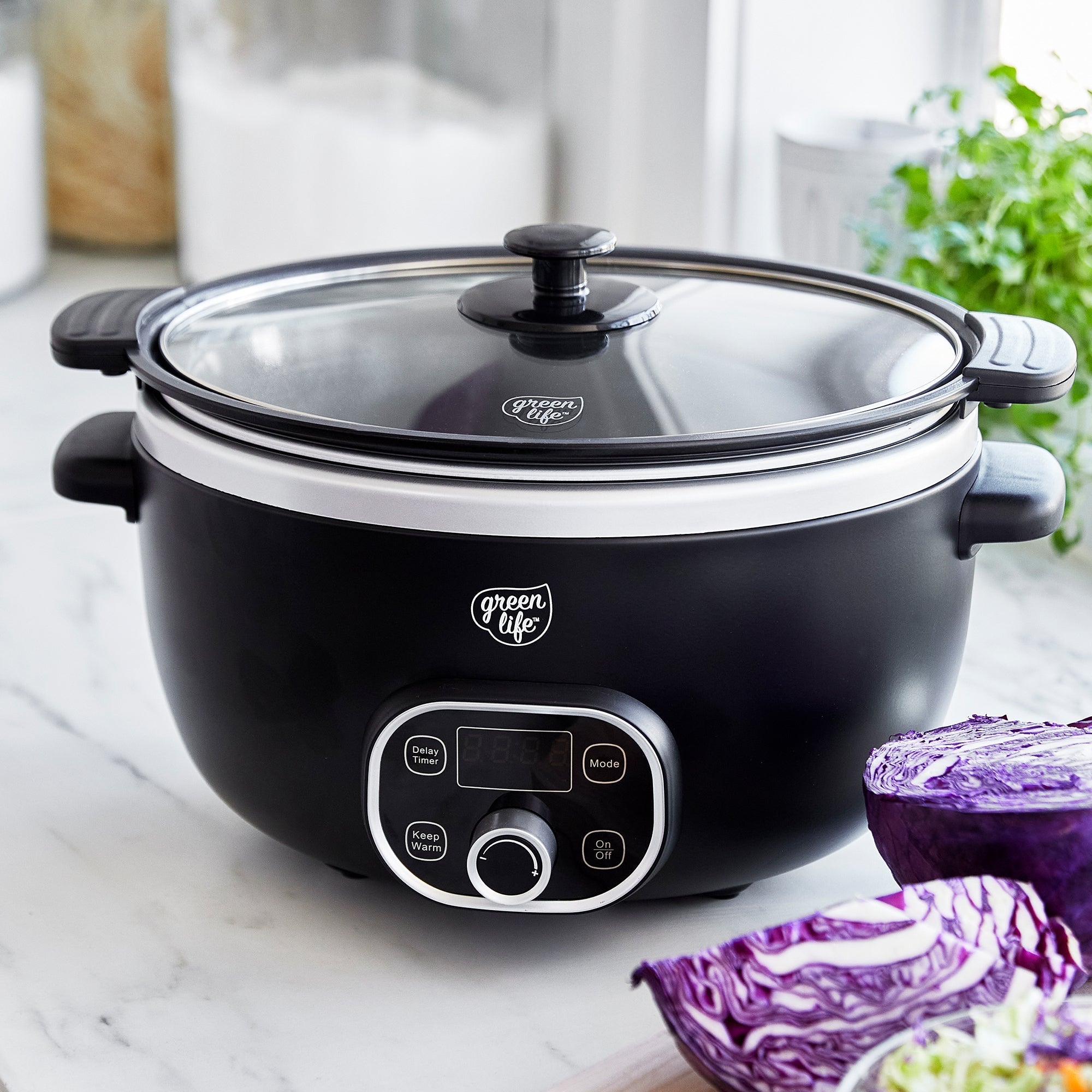 GreenLife Healthy 6-Quart Slow Cooker | Black - Image 2