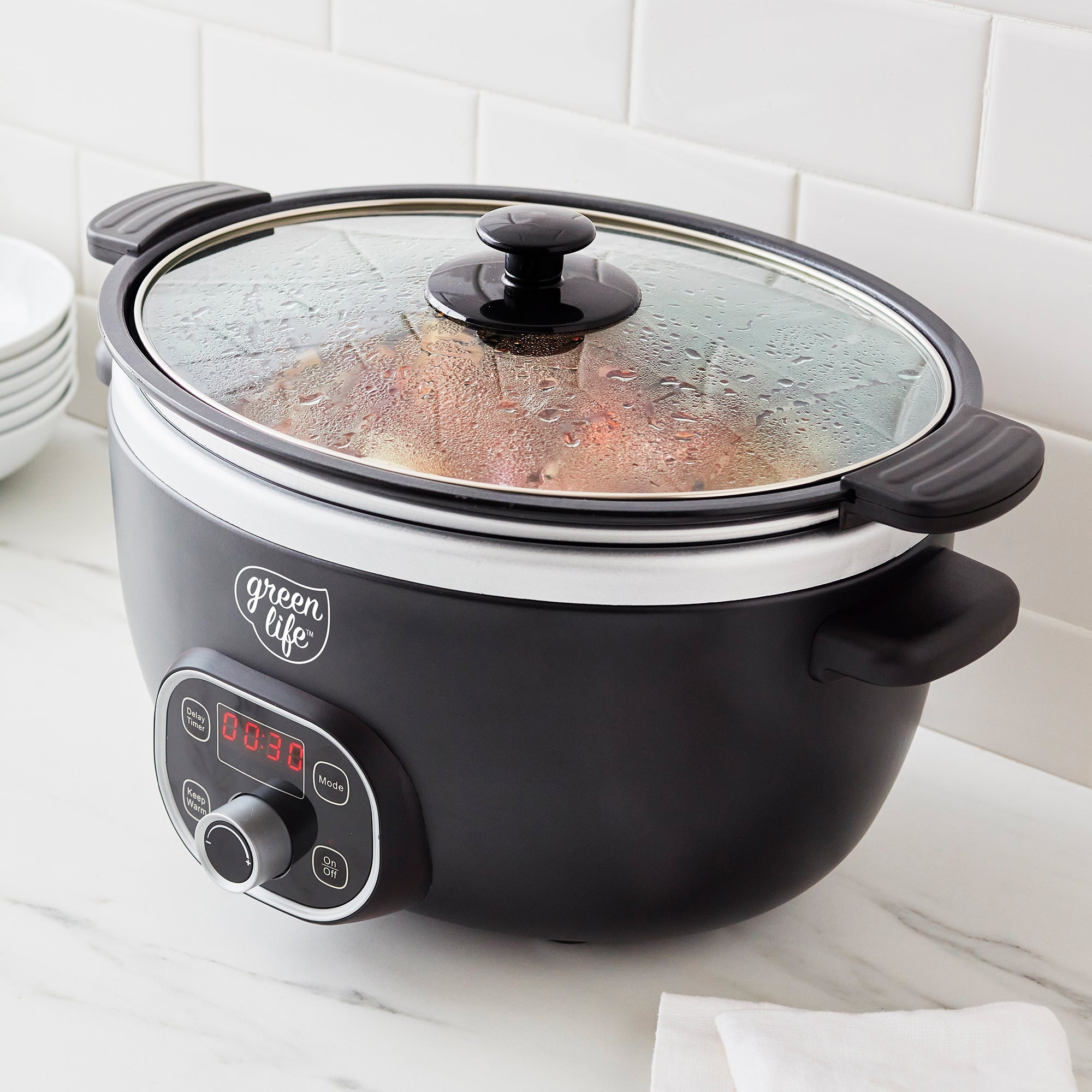 GreenLife Healthy 6-Quart Slow Cooker | Black - Image 3