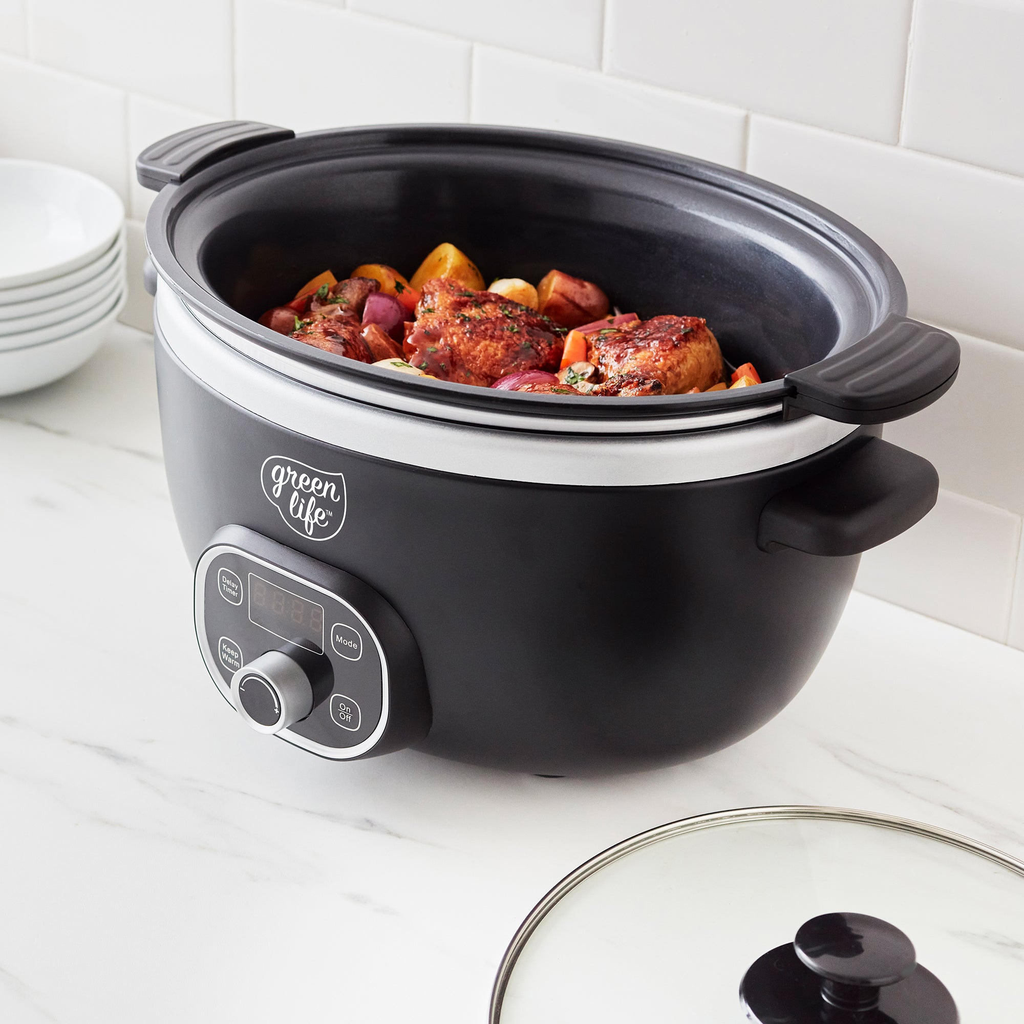 GreenLife Healthy 6-Quart Slow Cooker | Black - Image 4