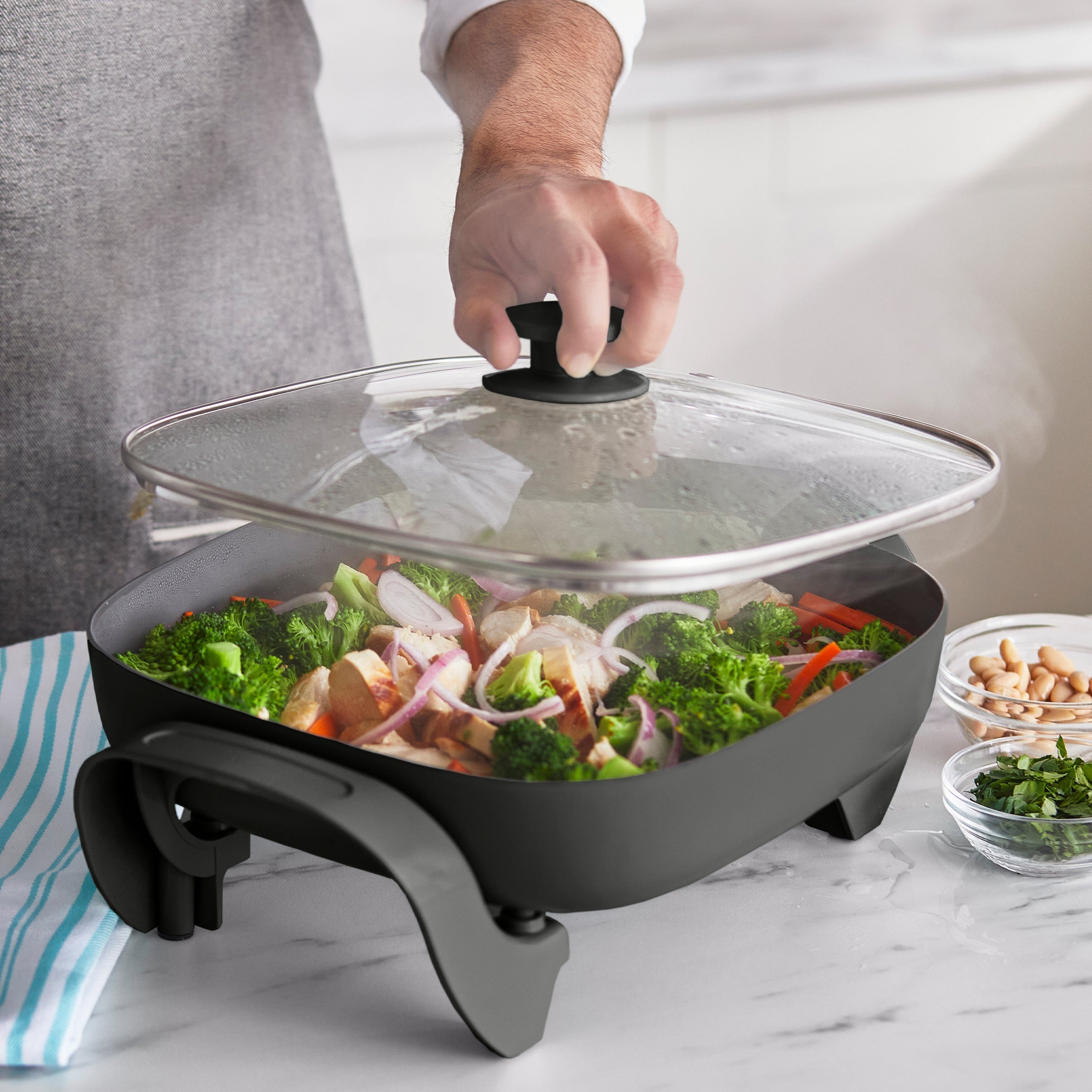 GreenLife Electric Skillet | Black - Image 4