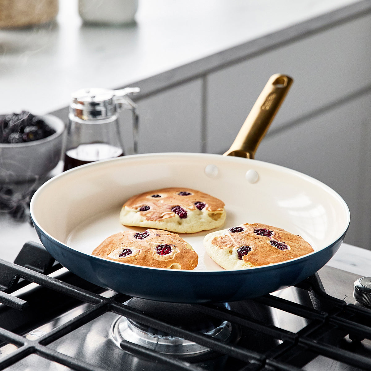 Reserve Ceramic Nonstick 8. 10 and 12 Frypan Set | Multicolor - Image 4
