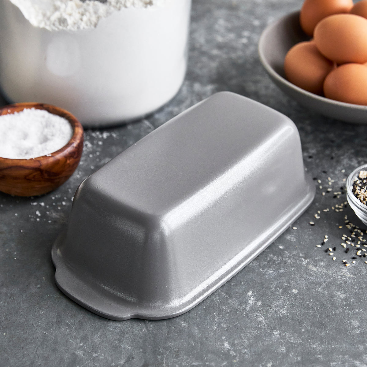 Premiere Ovenware Ceramic Nonstick 1 lb. Loaf Pan | Gray - Image 5