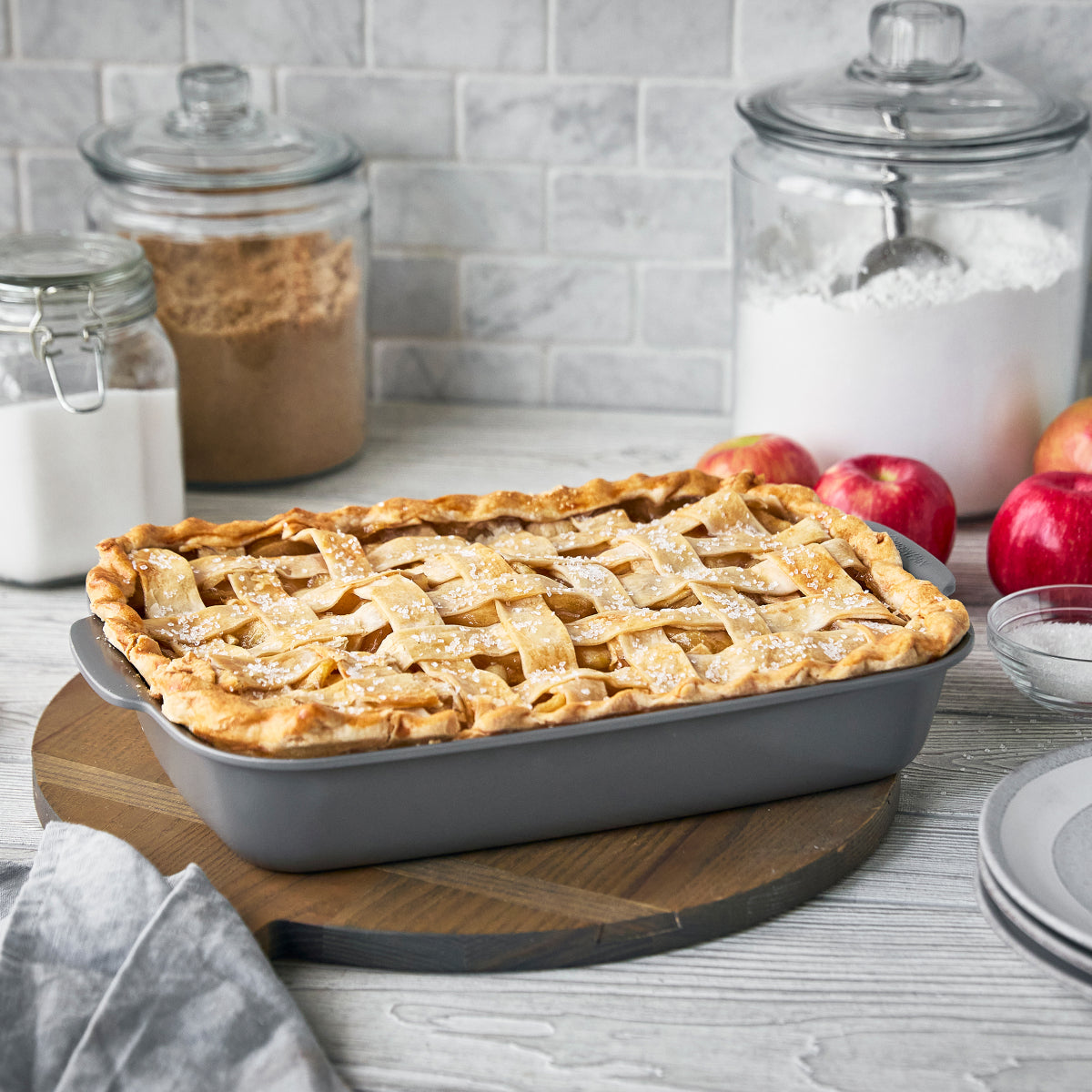 Premiere Ovenware Ceramic Nonstick 13 x 9 Rectangular Baker | Gray - Image 9