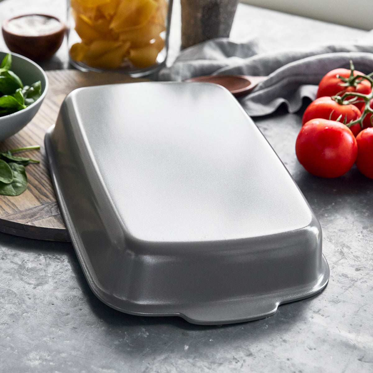 Premiere Ovenware Ceramic Nonstick 13 x 9 Rectangular Baker | Gray - Image 5