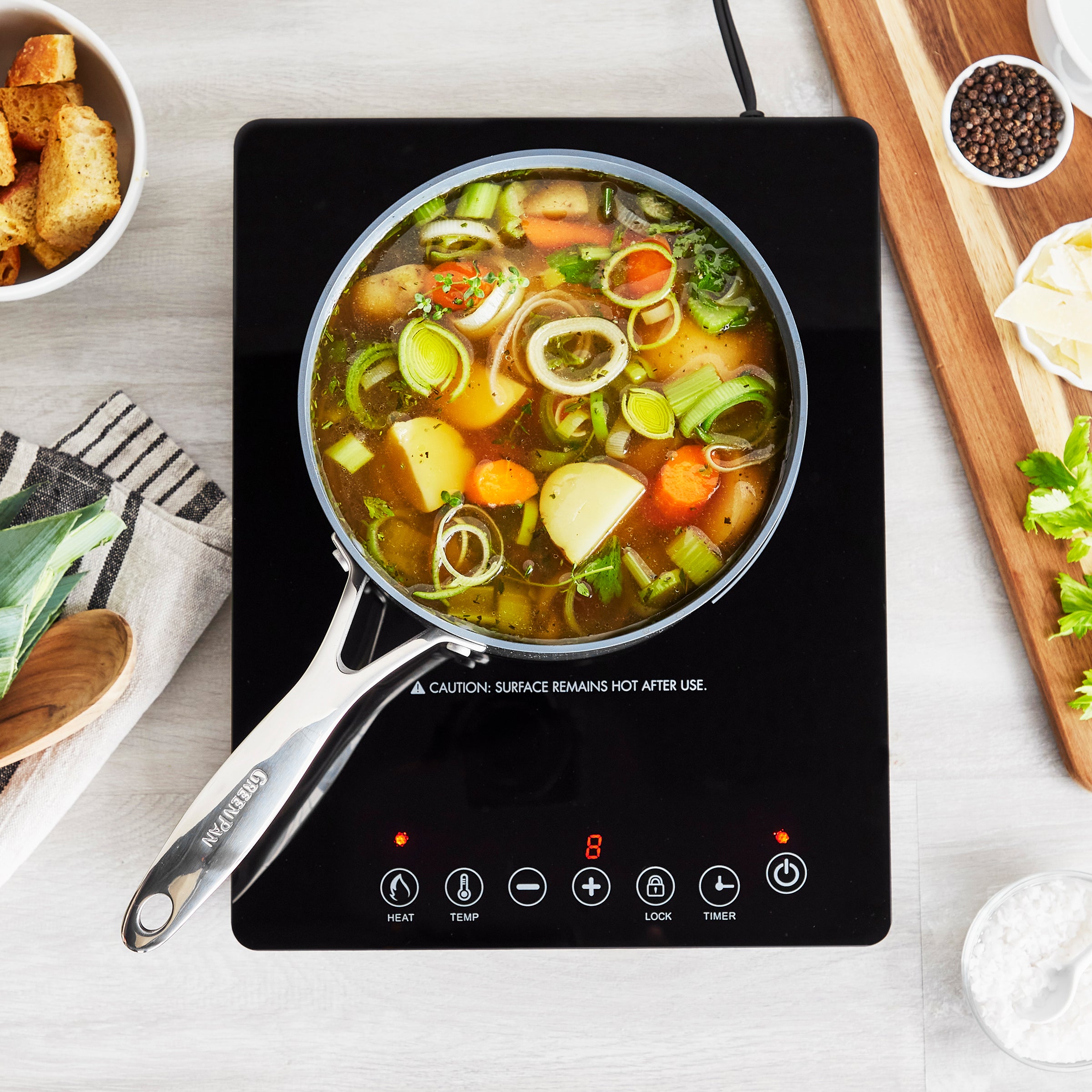 GreenPan 1800 Watts Induction Cooktop - Image 3