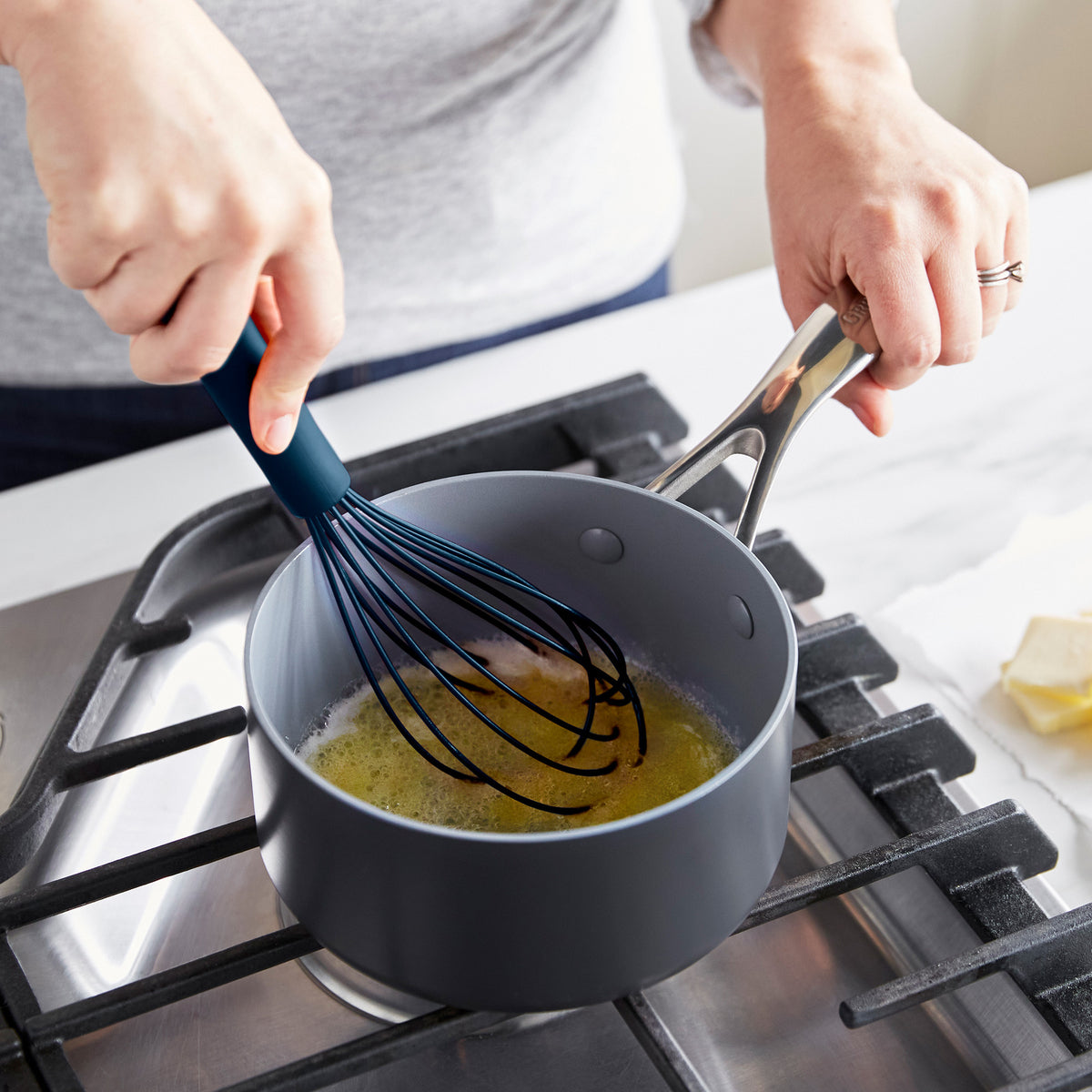 Platinum Silicone Whisk | Navy - Image 3