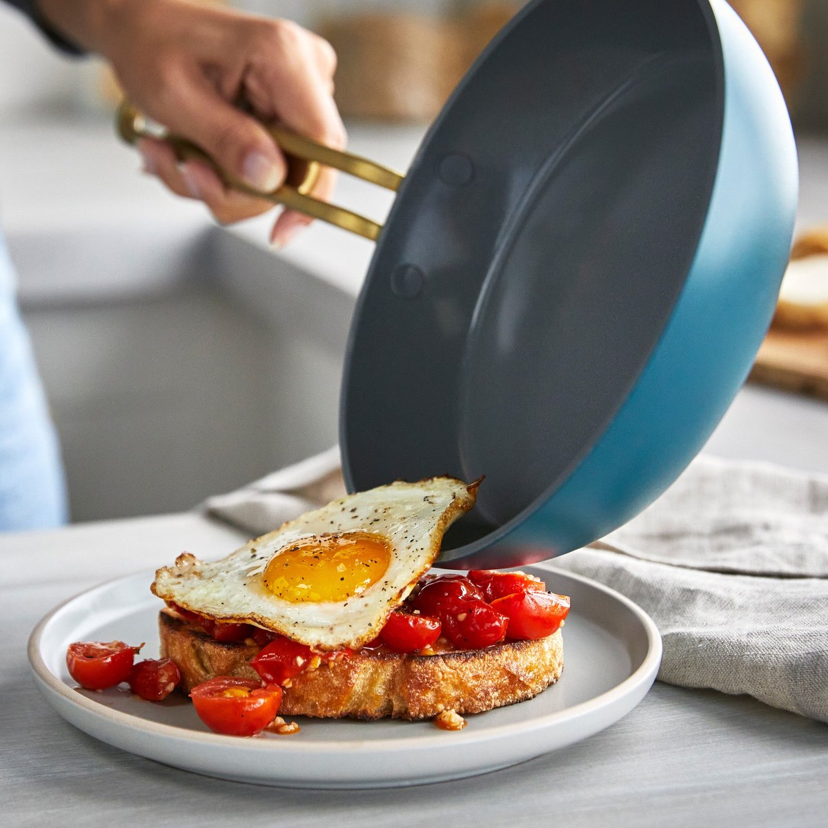 Stanley Tucci™ Ceramic Nonstick 8 Frypan | Venetian Teal - Image 6