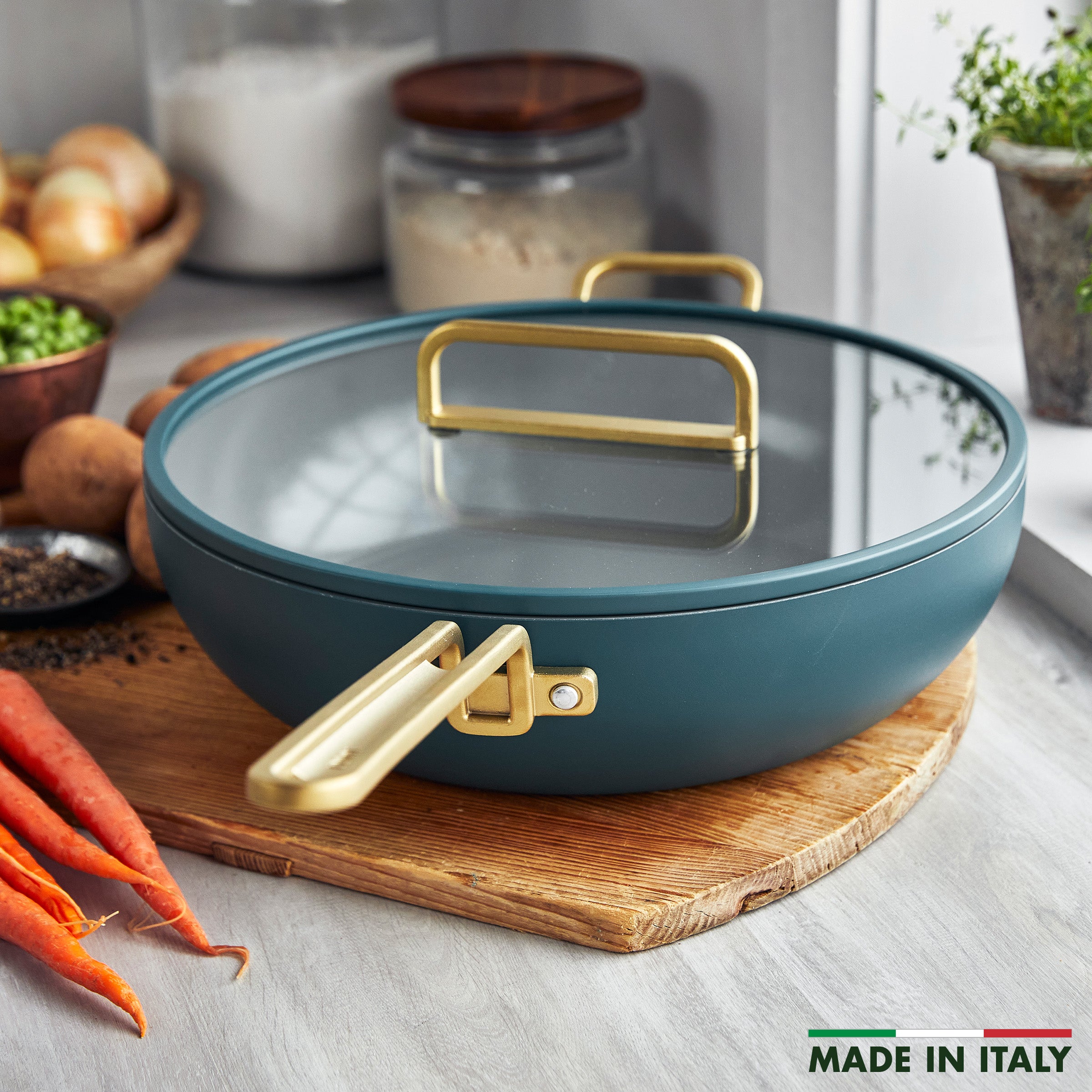 Stanley Tucci™ Ceramic Nonstick 6.5-Quart Essential Stanley Pan | Venetian Teal - Image 5