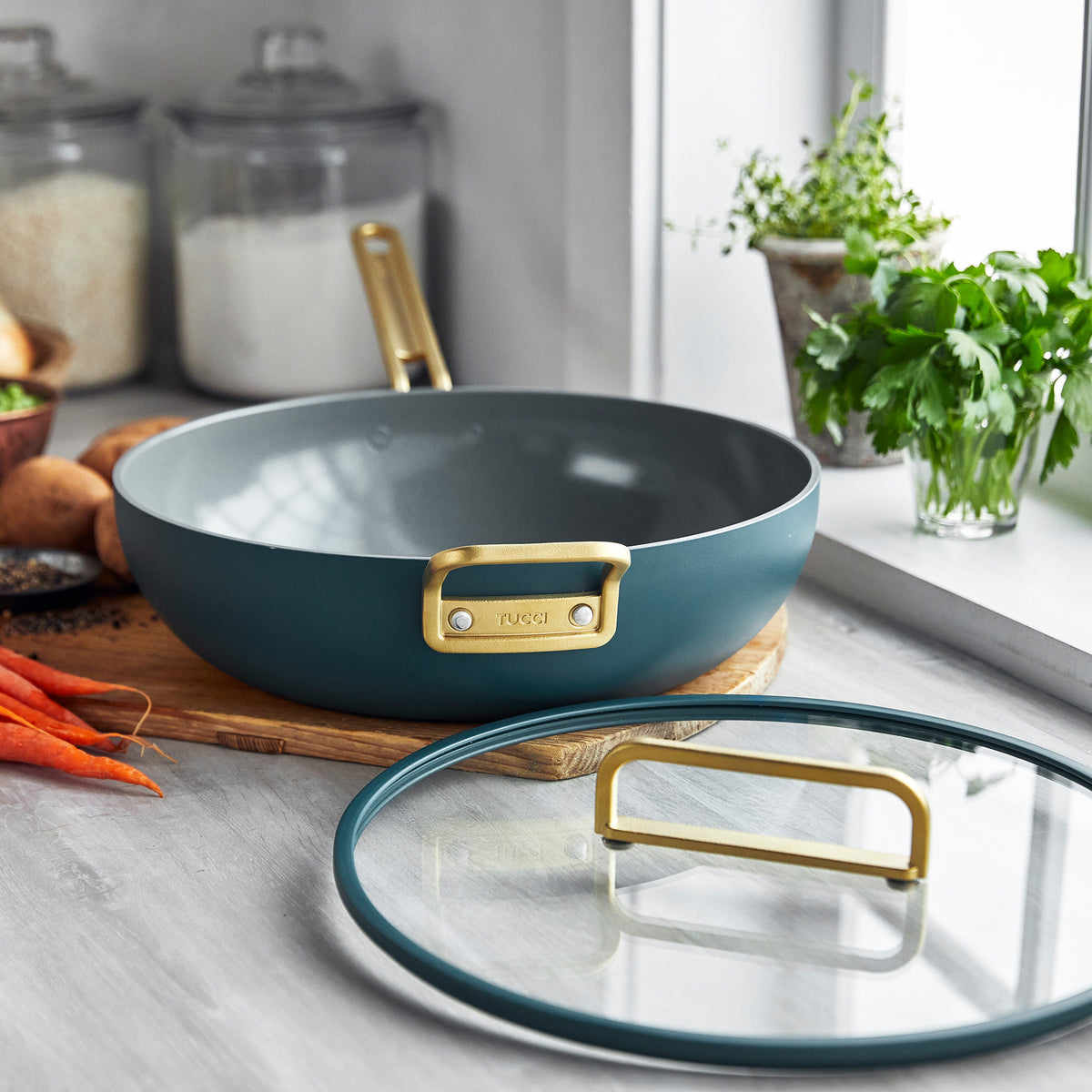 Stanley Tucci™ Ceramic Nonstick 6.5-Quart Essential Stanley Pan | Venetian Teal - Image 10