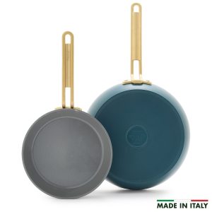 Stanley Tucci™ Ceramic Nonstick 8 and 10 Frypan Set | Venetian Teal