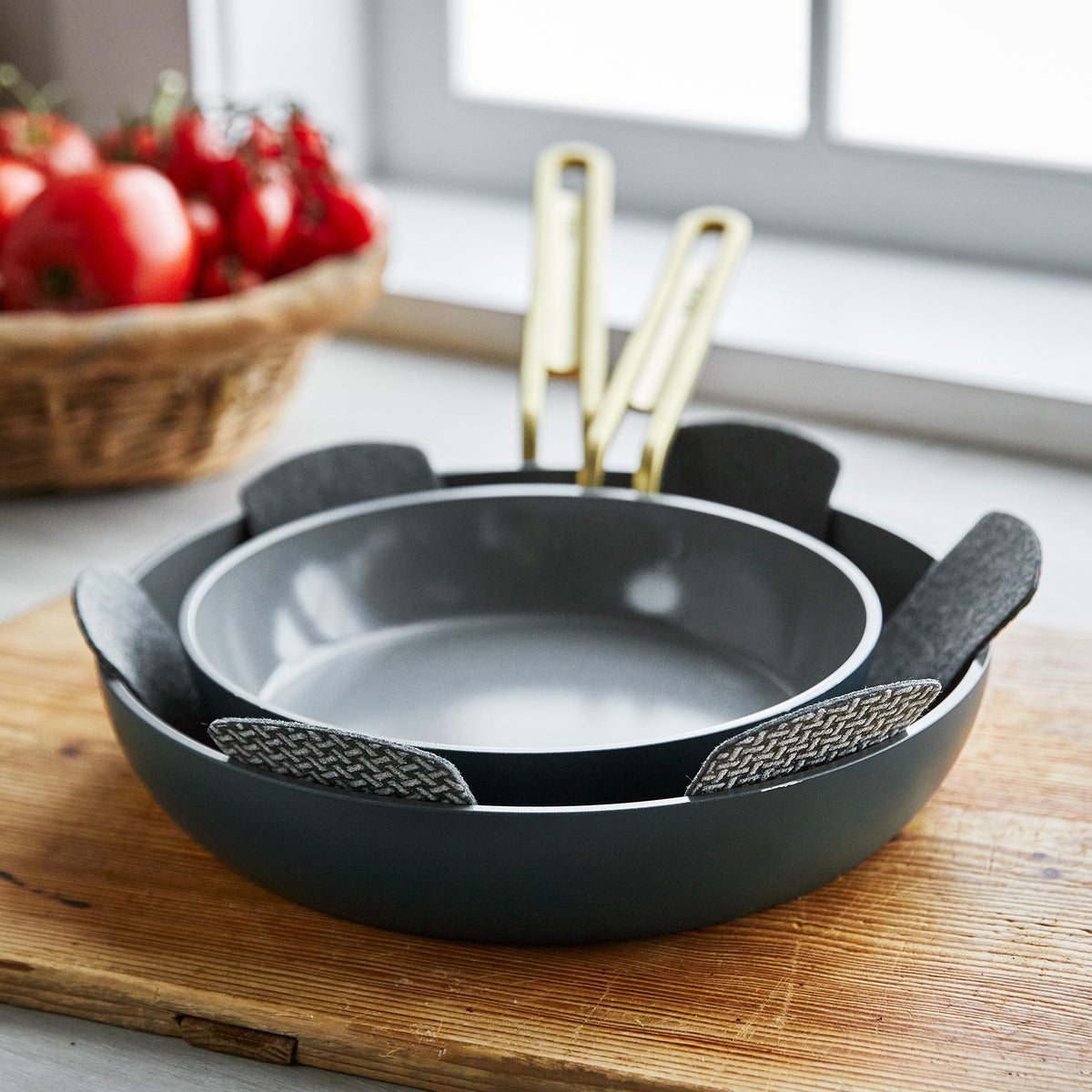 Stanley Tucci™ Ceramic Nonstick 4-Piece Frypan Set | Venetian Teal - Image 6