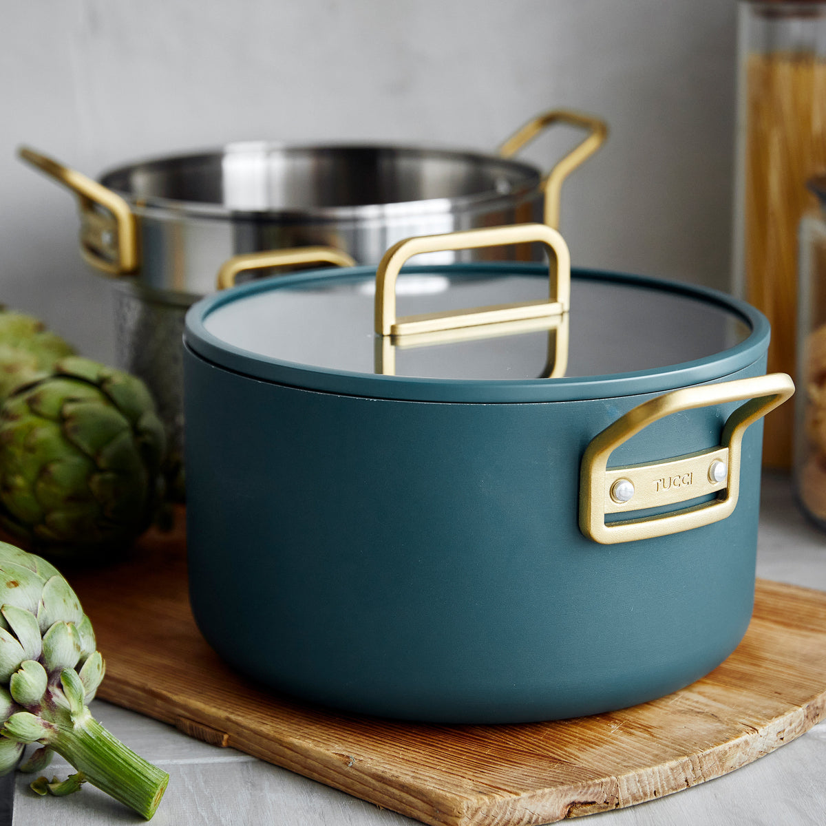 Stanley Tucci™ Ceramic Nonstick 11-Piece Cookware Set | Venetian Teal - Image 11