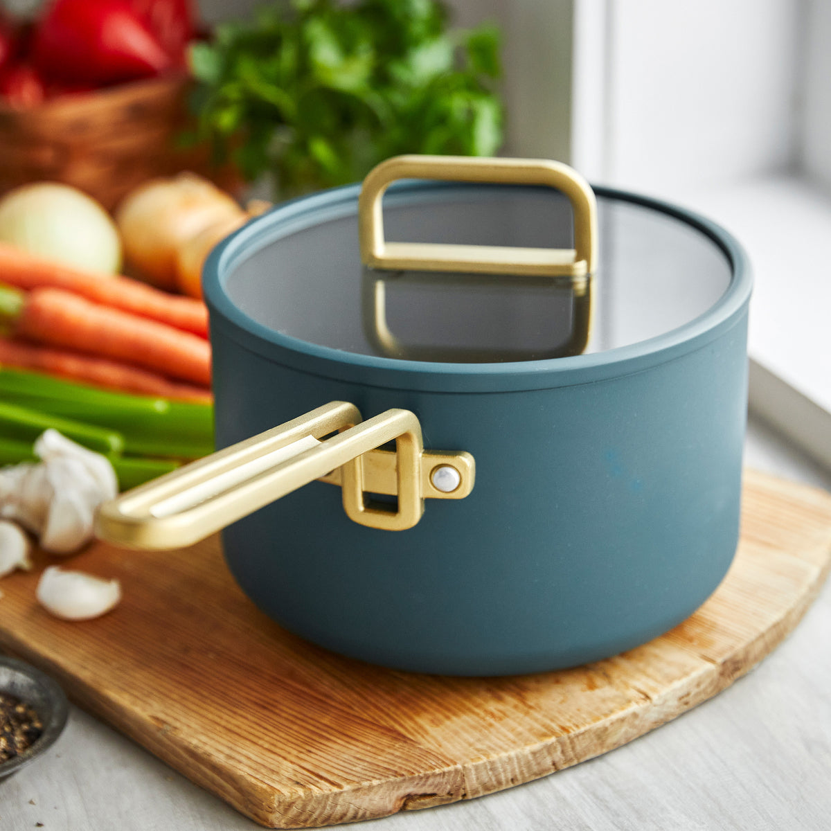 Stanley Tucci™ Ceramic Nonstick 11-Piece Cookware Set | Venetian Teal - Image 9