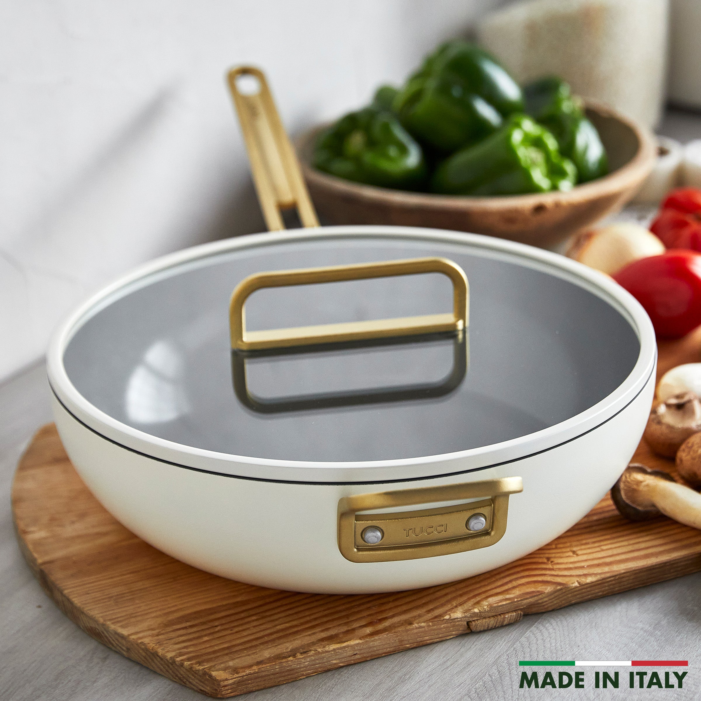 Stanley Tucci™ Ceramic Nonstick 6.5-Quart Essential Stanley Pan | Carrara White - Image 4