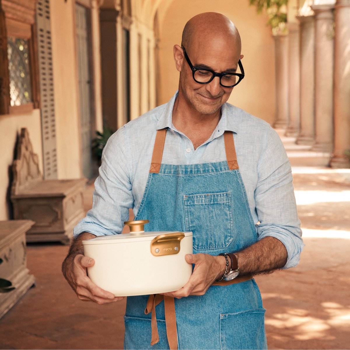 Stanley Tucci™ Ceramic Nonstick 6.5-Quart Dutch Oven | Carrara White - Image 14