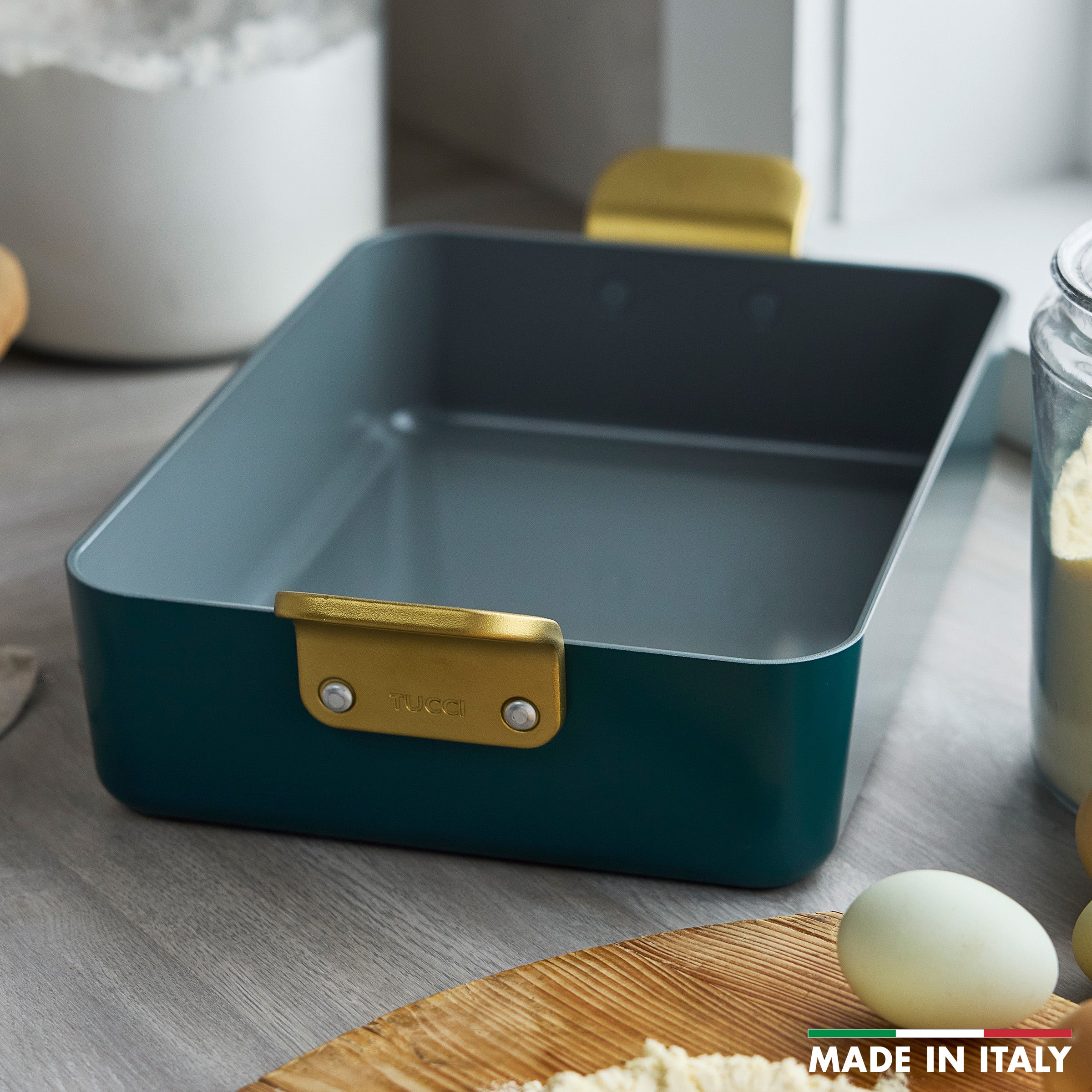 Stanley Tucci™ Ceramic Nonstick Lasagna Pan | Venetian Teal - Image 3