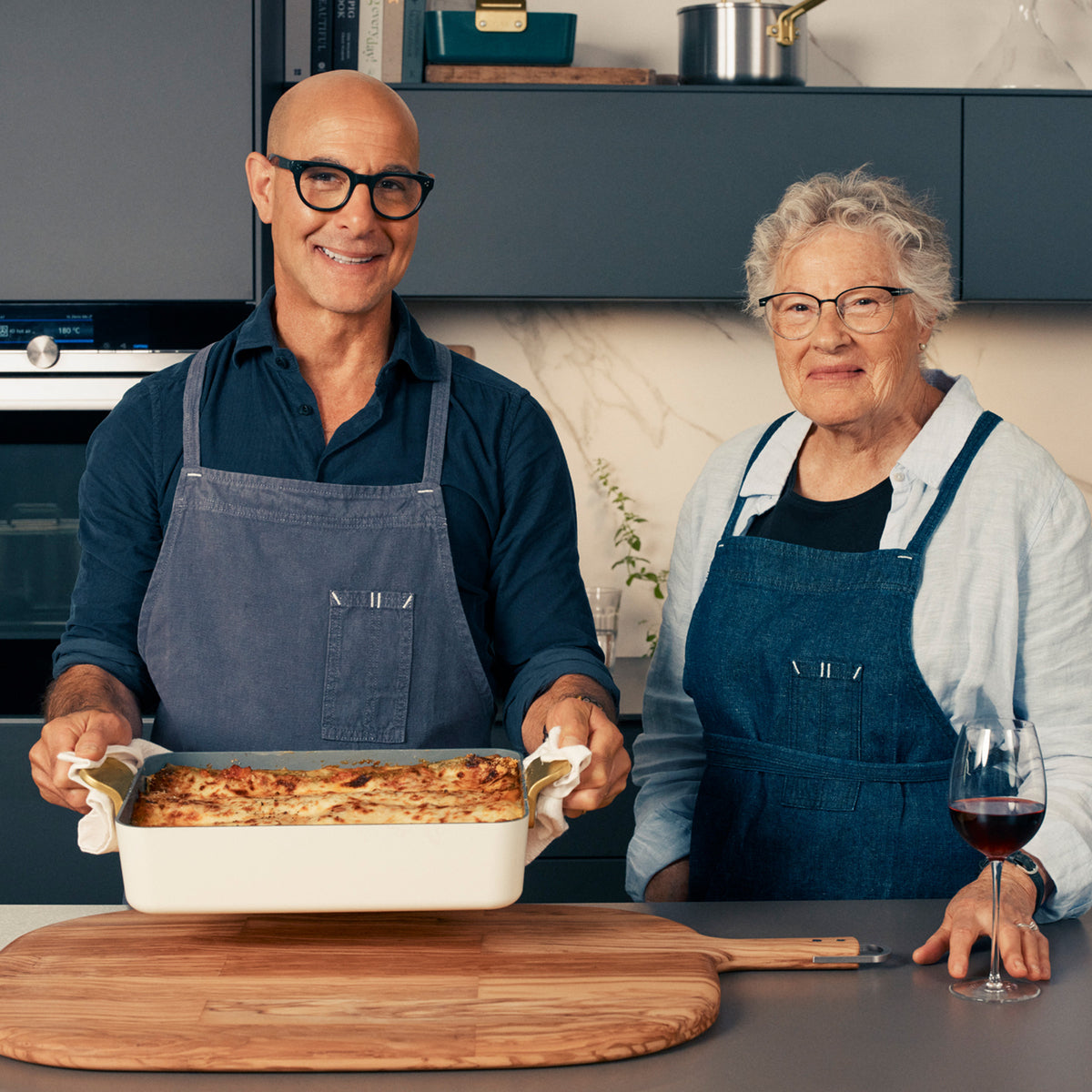 Stanley Tucci™ Ceramic Nonstick Lasagna Pan | Carrara White - Image 12