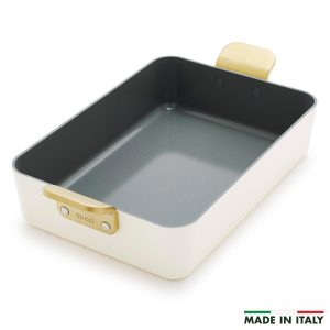 Stanley Tucciâ„¢ Ceramic Nonstick Lasagna Pan | Carrara White