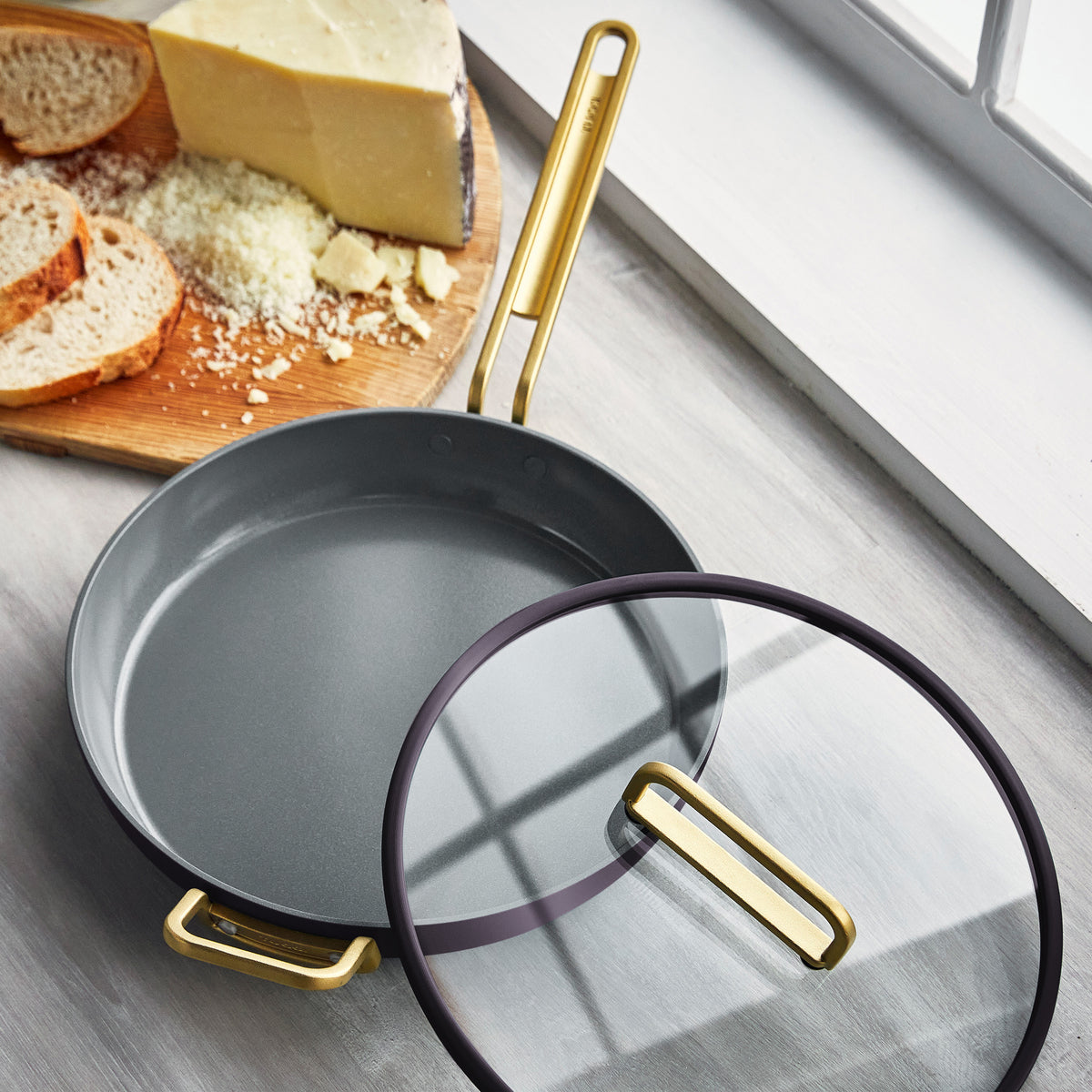 Stanley Tucci™ Ceramic Nonstick 12 Frypan with Lid | Calabrian Fig - Image 3