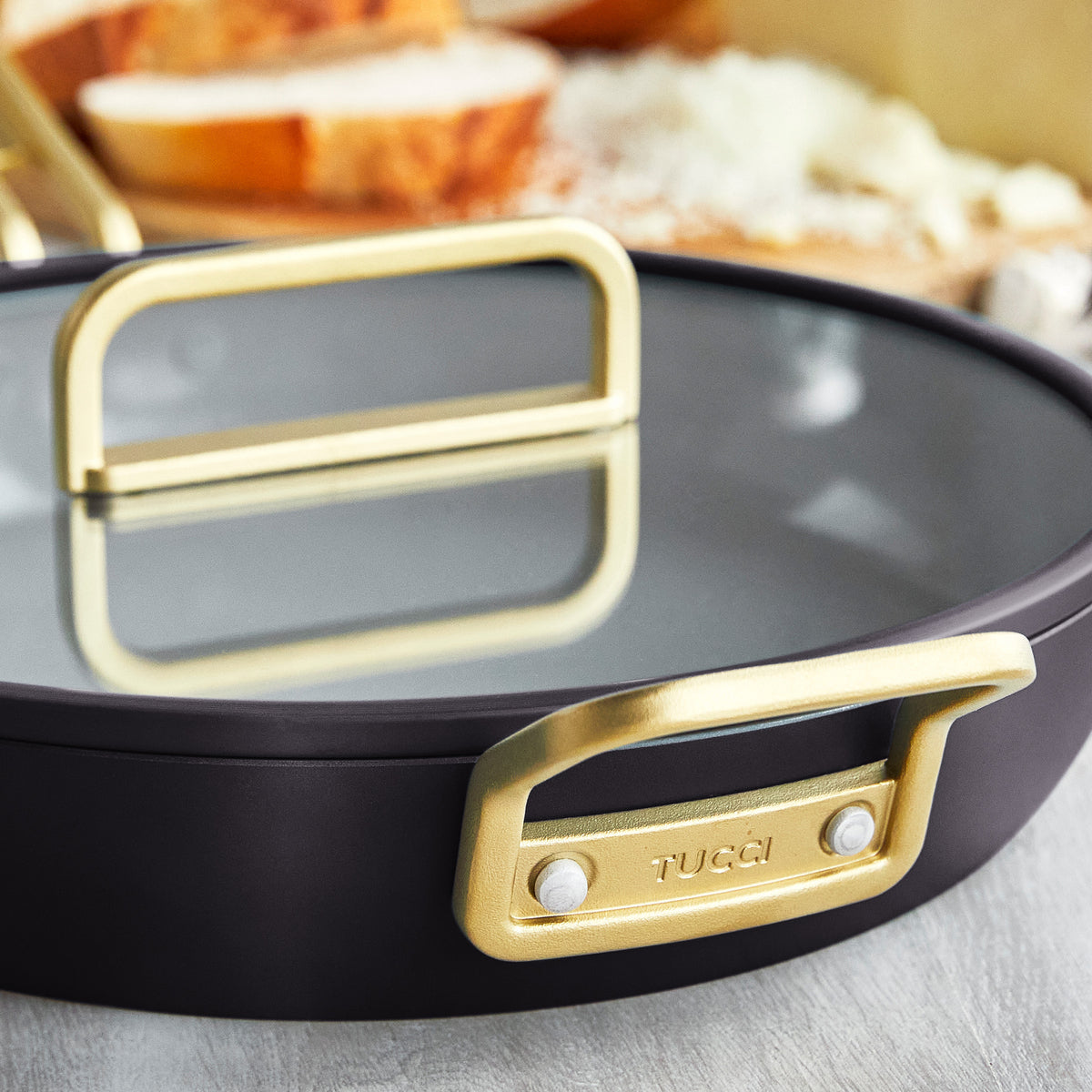 Stanley Tucci™ Ceramic Nonstick 12 Frypan with Lid | Calabrian Fig - Image 4