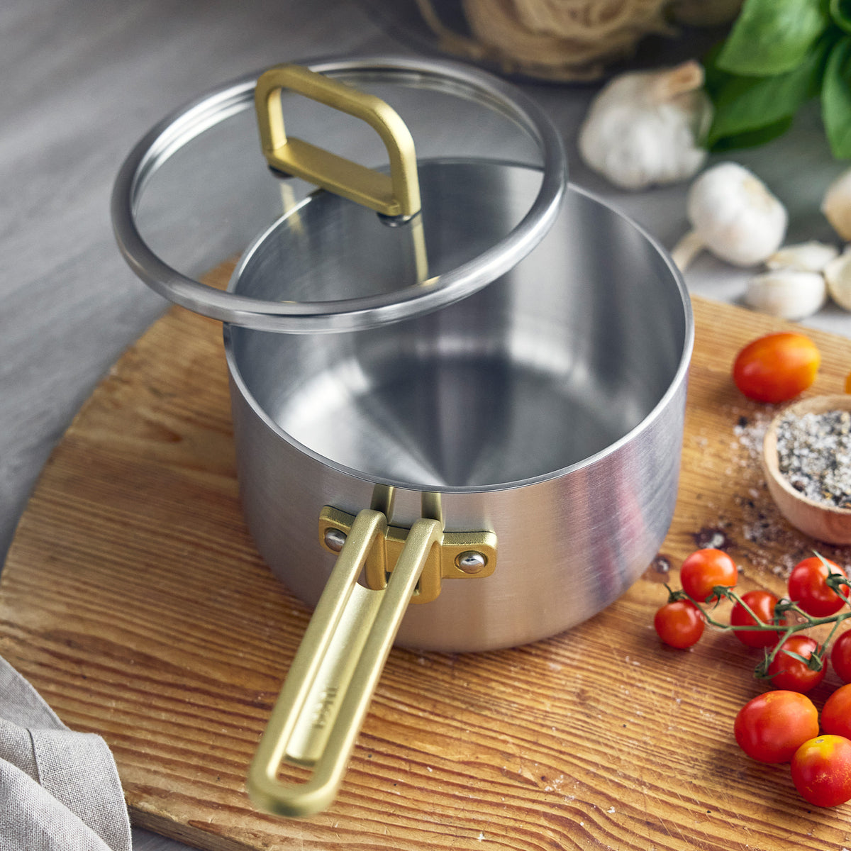 Stanley Tucci™ Uncoated Stainless Steel 2-Quart Saucepan with Lid - Image 4