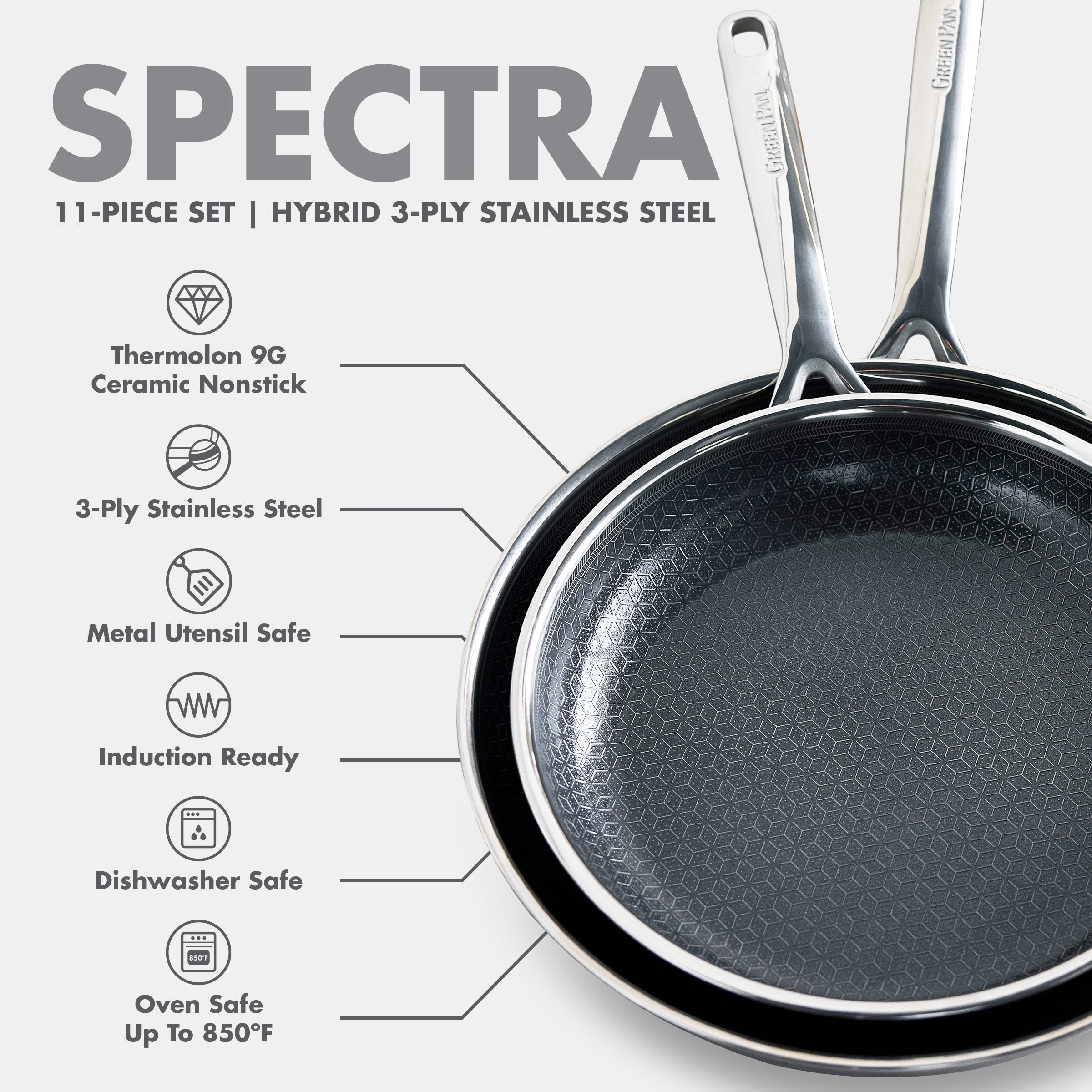 Spectra Thermobond Hybrid Ceramic Nonstick 10-Piece Cookware Set - Image 15