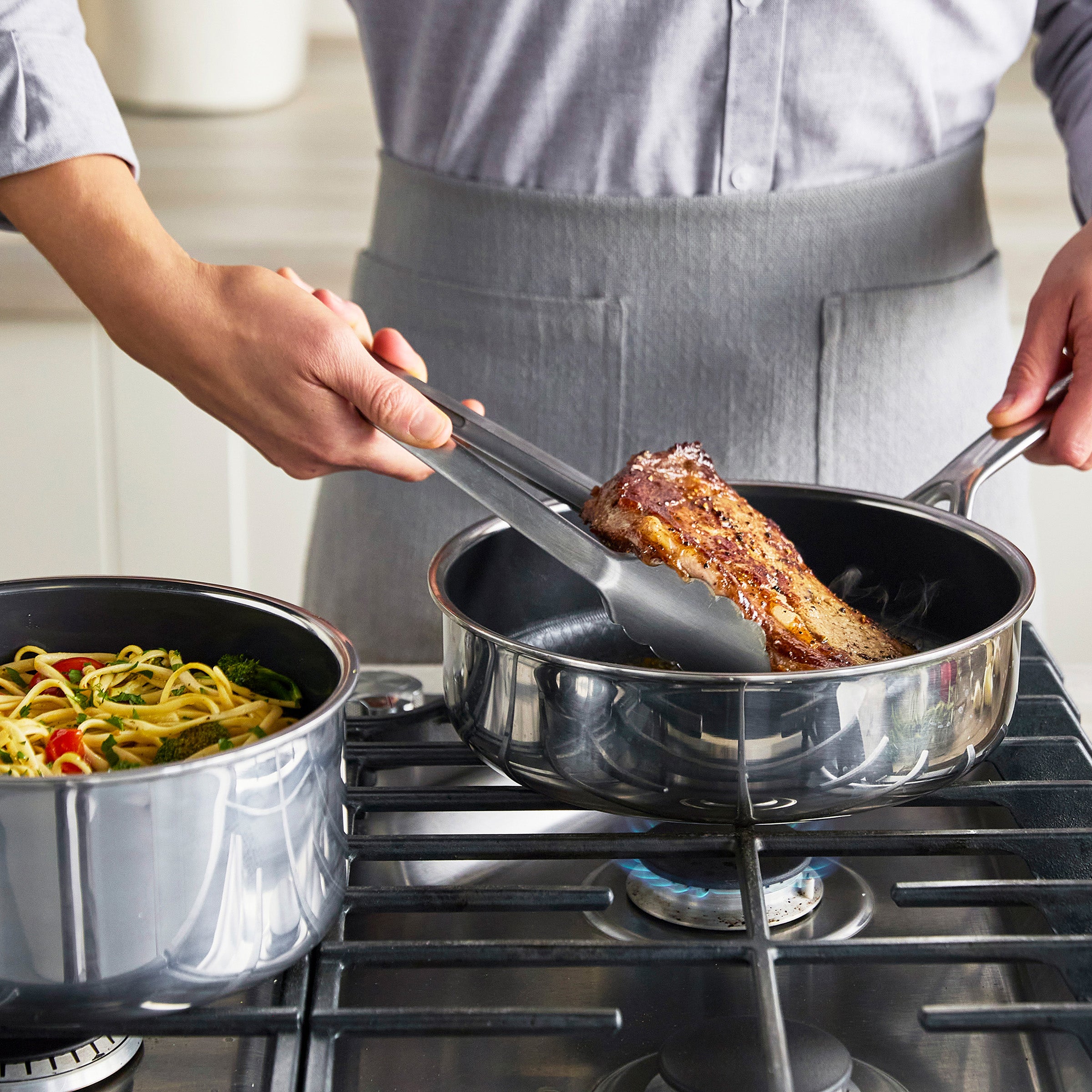 Spectra Thermobond Hybrid Ceramic Nonstick 10-Piece Cookware Set - Image 7