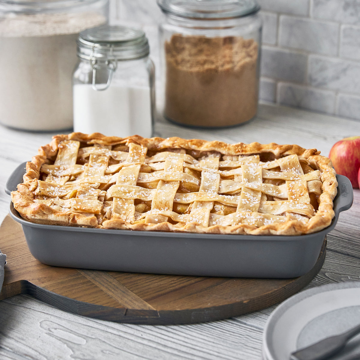 Premiere Ovenware Ceramic Nonstick 2-Piece Cake Pan Set | Gray - Image 4