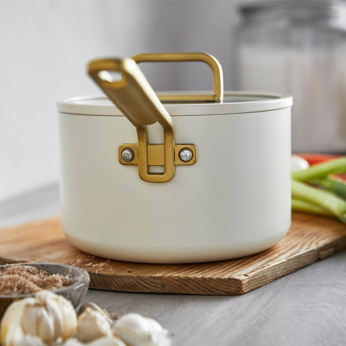 Stanley Tucci™ Ceramic Nonstick 6-Piece Cookware Set | Carrara White - Image 10