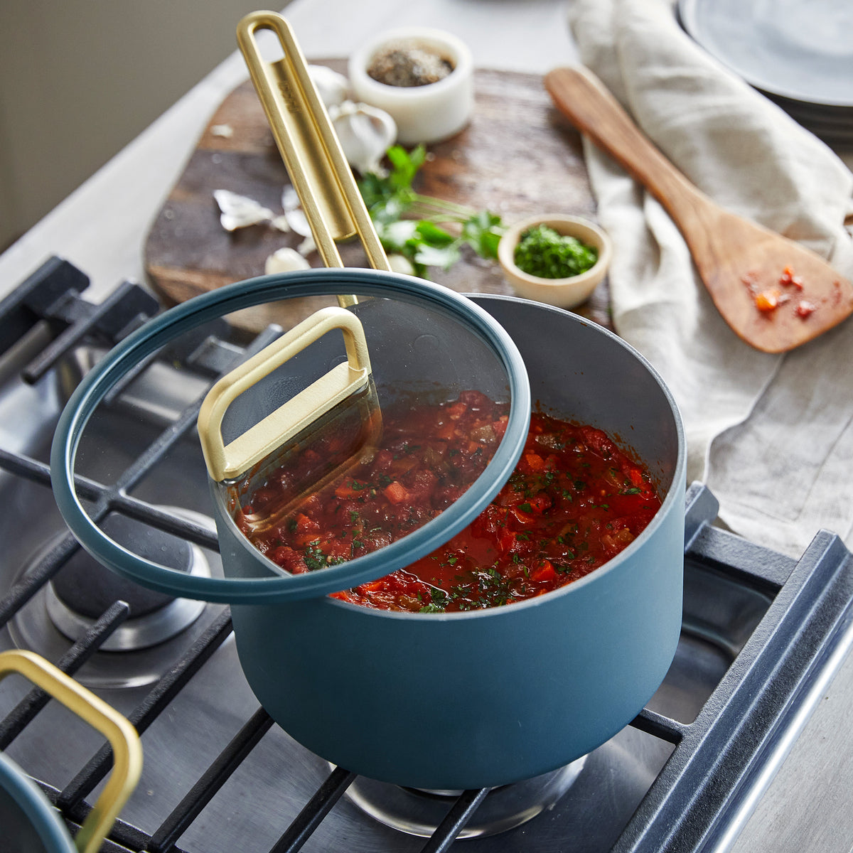 Stanley Tucci™ Ceramic Nonstick 6-Piece Cookware Set | Venetian Teal - Image 9
