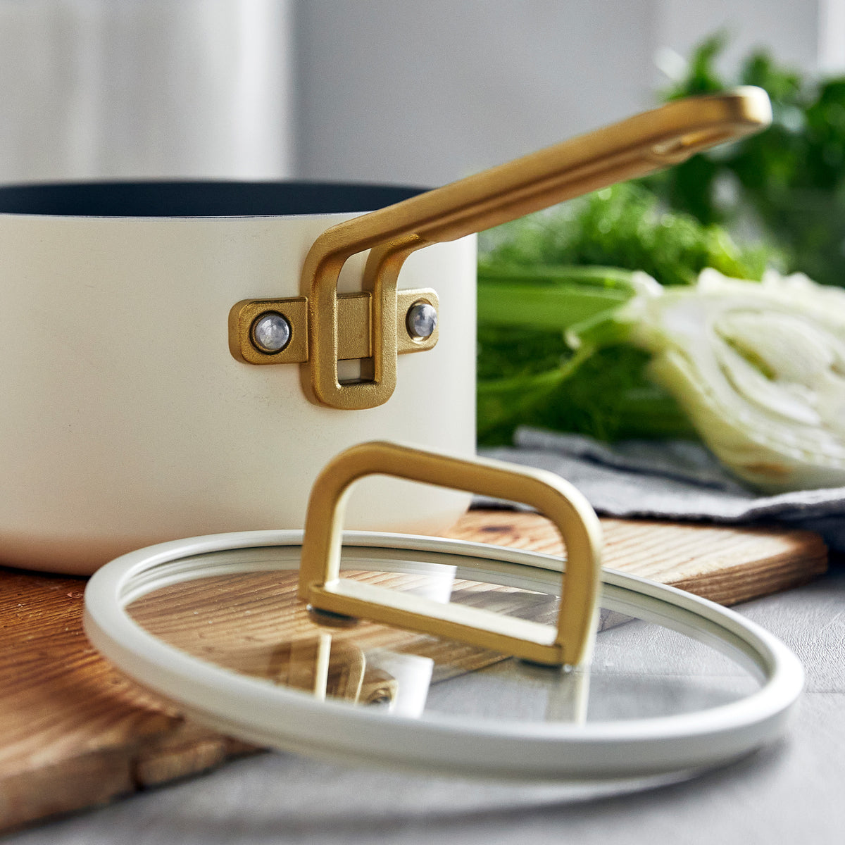 Stanley Tucci™ Ceramic Nonstick 3-Piece Mini Set | Carrara White - Image 9