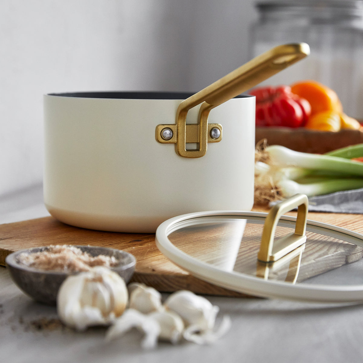 Stanley Tucci™ Ceramic Nonstick 4-Piece Chef Set | Carrara White - Image 9