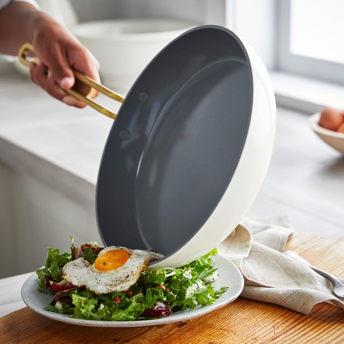 Stanley Tucci™ Ceramic Nonstick 4-Piece Chef Set | Carrara White - Image 5