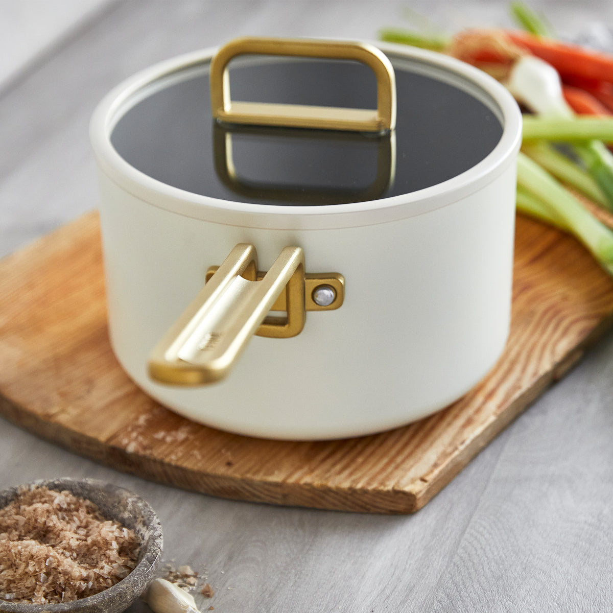Stanley Tucci™ Ceramic Nonstick 4-Piece Chef Set | Carrara White - Image 6