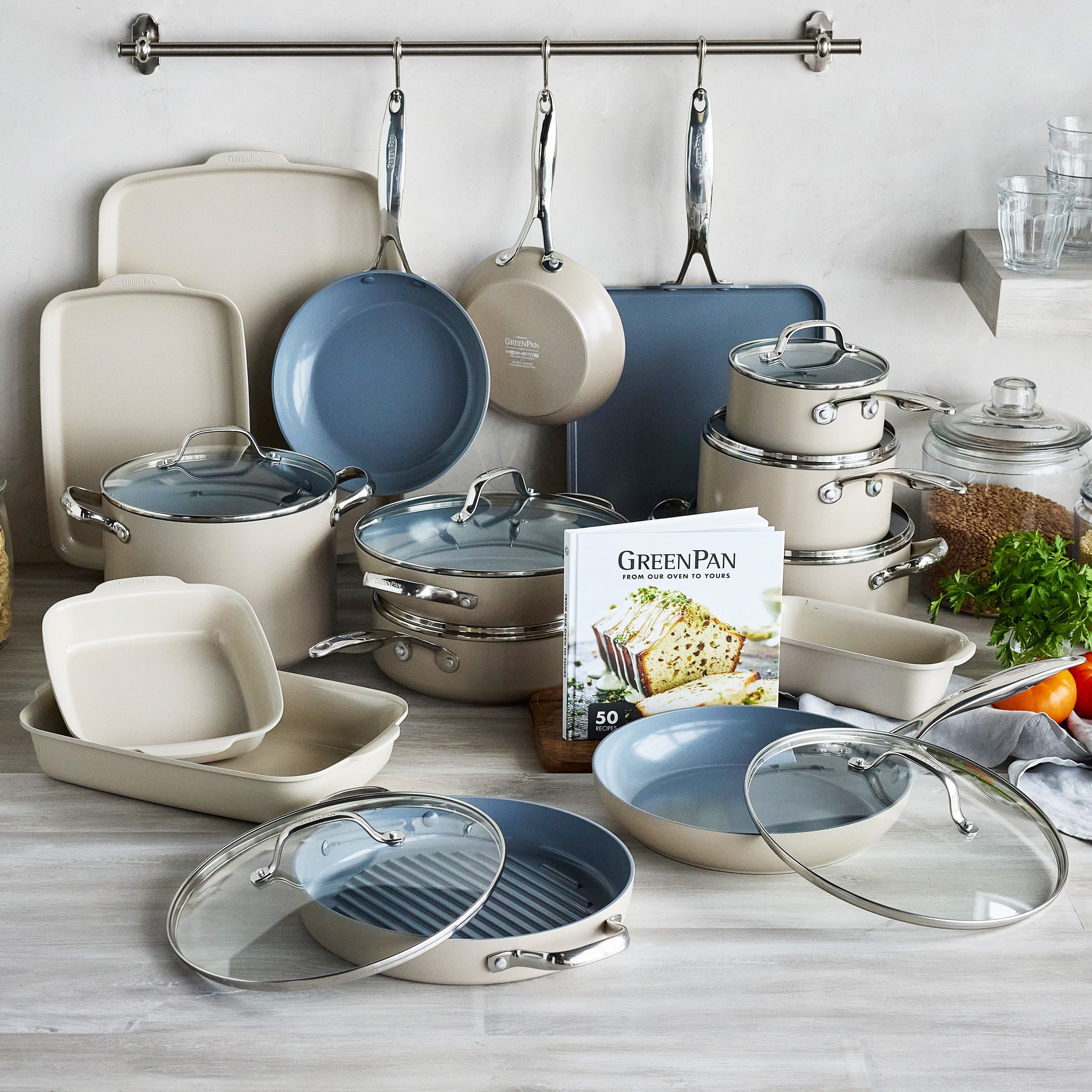 Valencia Pro and Premiere Ovenware 24-Piece Set | Taupe - Image 2