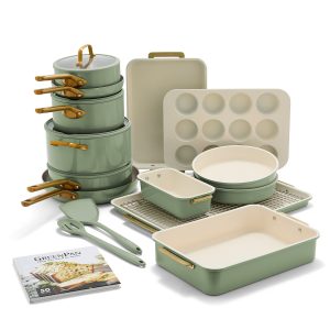 Reserve Pro 20-Piece Cookware & Bakeware Set | Sage