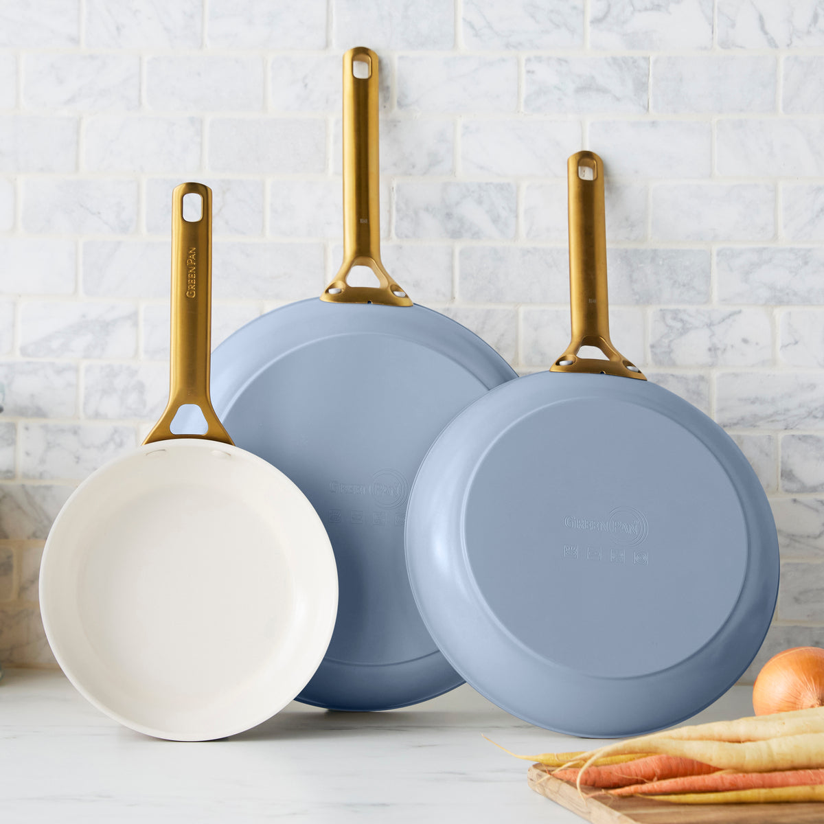 Reserve Pro Ceramic Nonstick 8. 10 and 12 Frypan Set | Ocean - Image 2