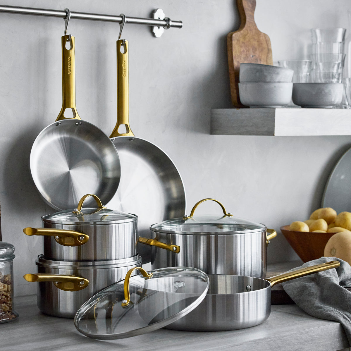 Reserve Stainless Steel 10-Piece Cookware Set - Image 3