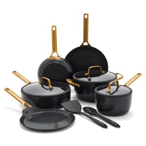 Reserve Pro Ceramic Nonstick 11-Piece Cookware Set | Black